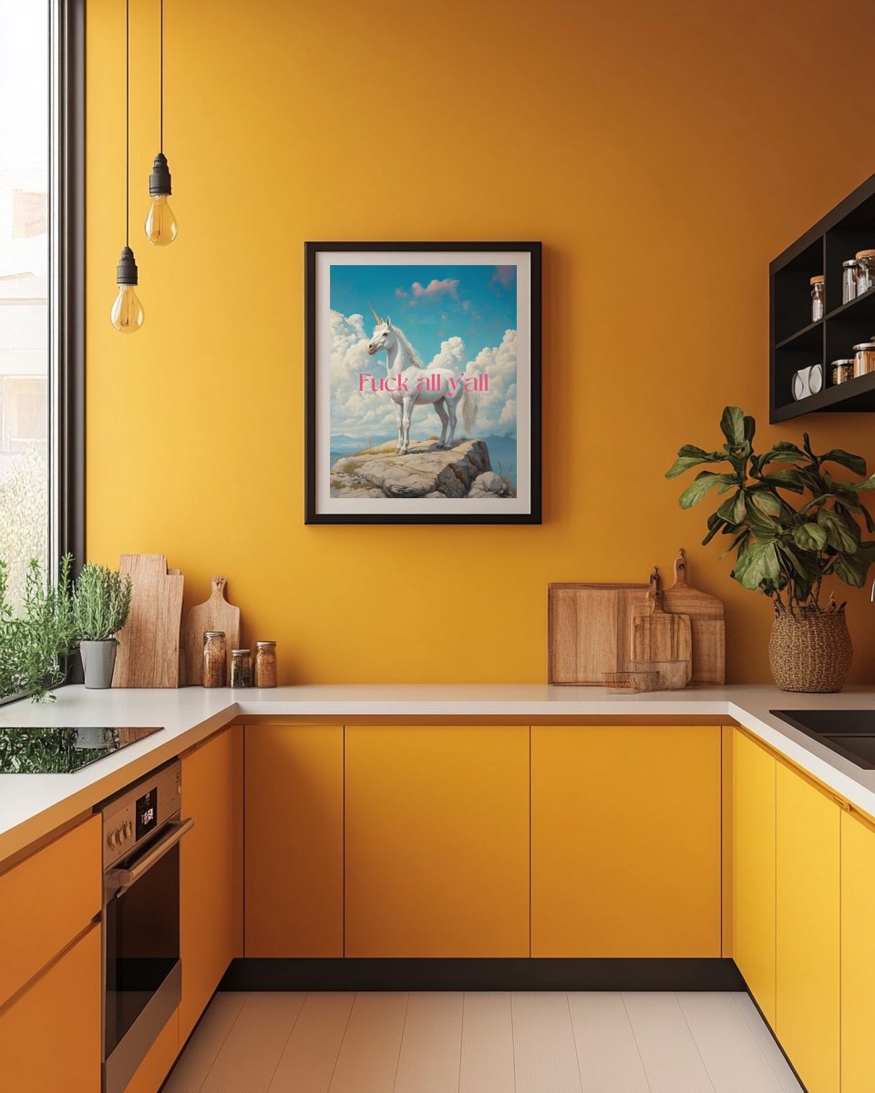 Fuck All Y'all Unicorn Framed.jpg