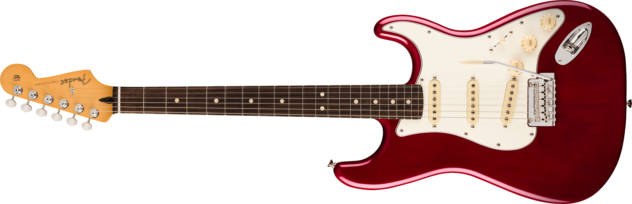 【新品同様】2025年製fender player Ⅱ stratocaster Fender Player II Stratocaster® 2025 Transparent Cherry Burst — DMC