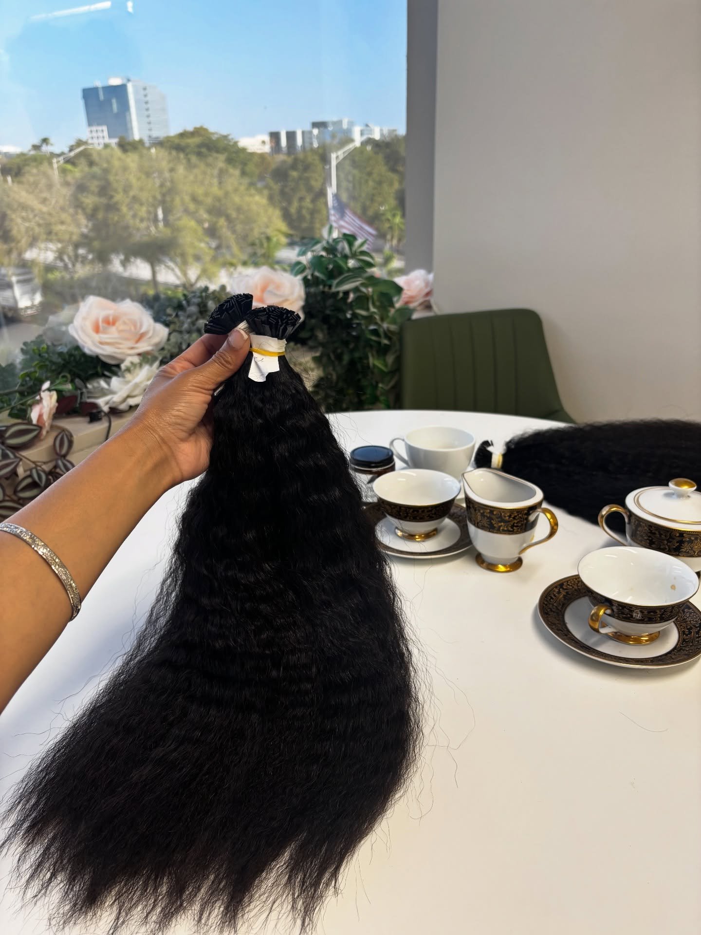 Meet the foundation of a full transformation.
This bundle set features 200 grams of raw K-Tips / I-Tips, pictured as a full head for fullness, seamless blend, and natural-looking movement.

Crafted for clients who want elevated extension results, our