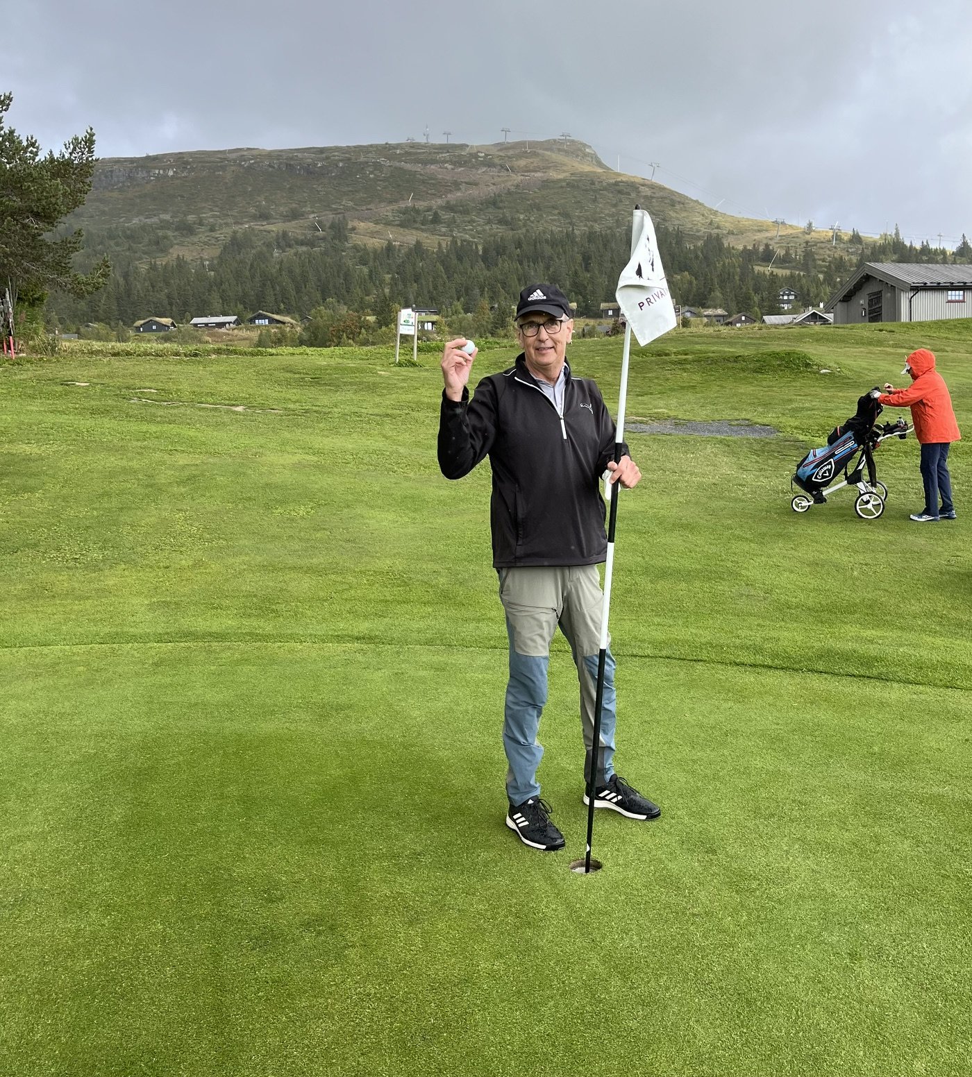 Hole in One på hull 13.