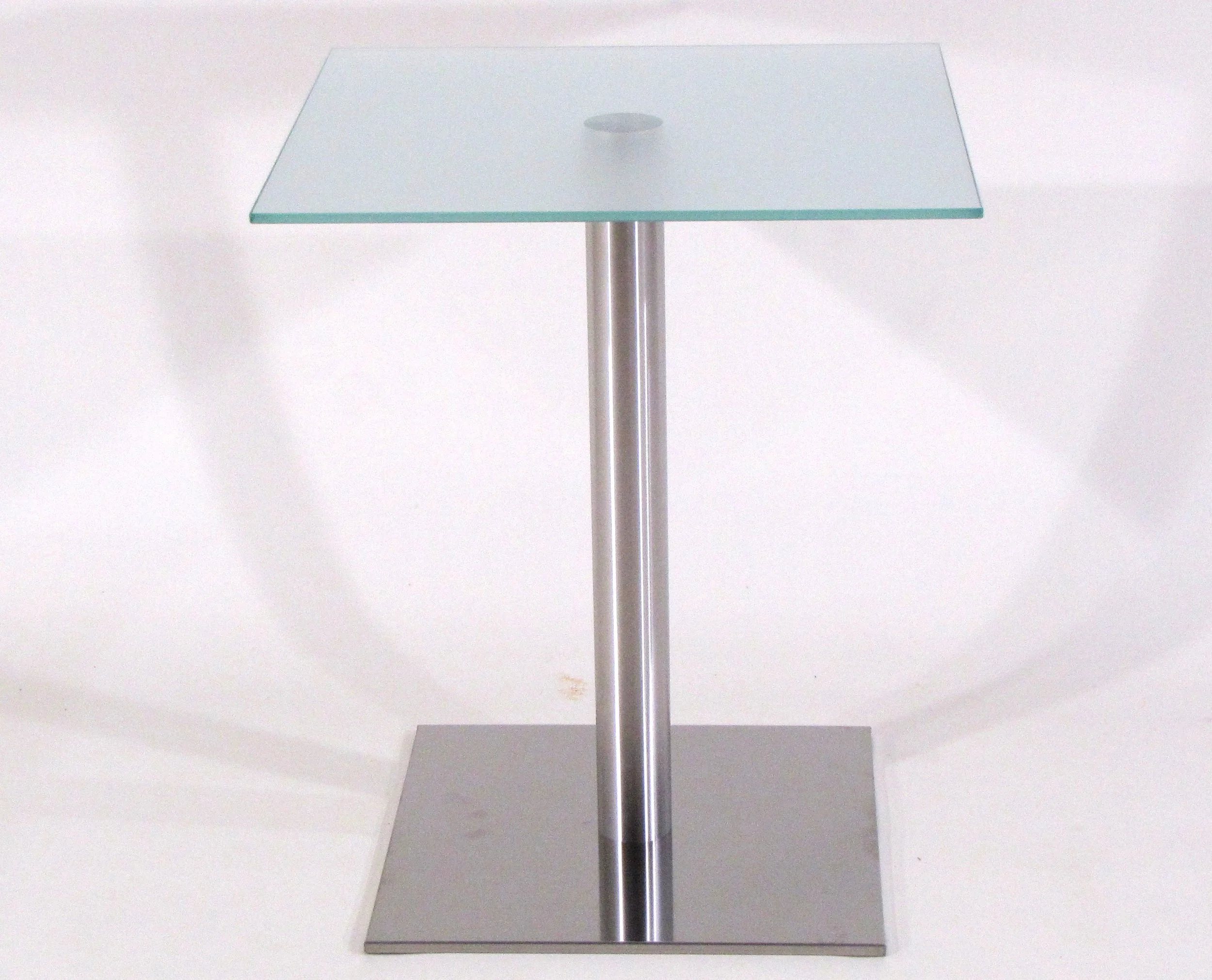 Mod. ST 6010 Glas quadratisch, ESG-Glasplatte  unterseitig satiniert