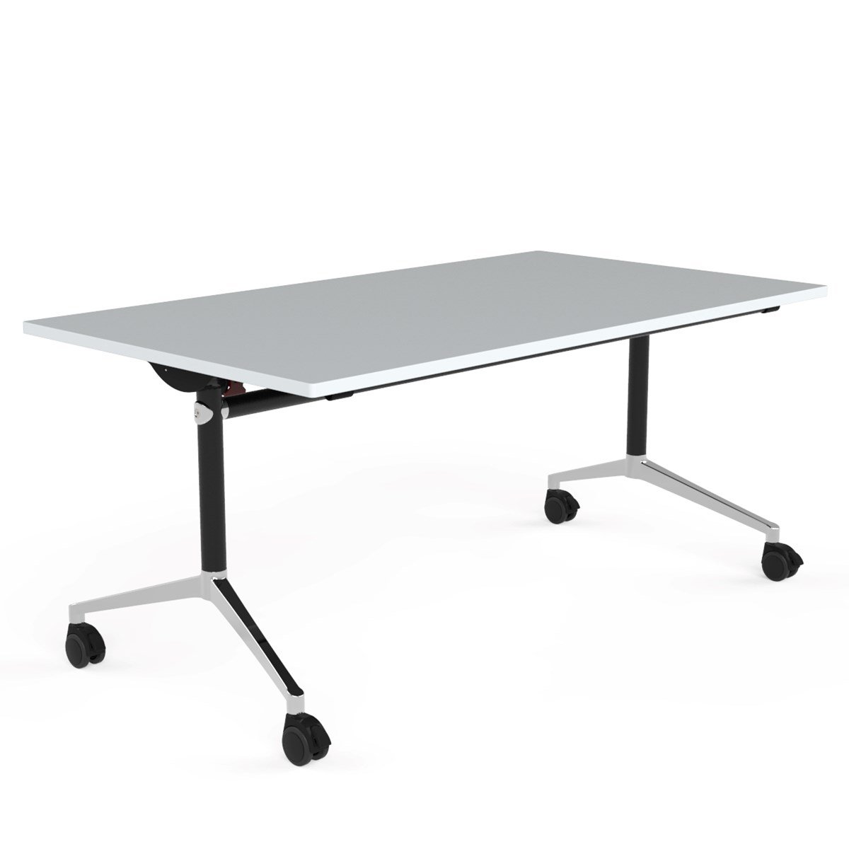 Mod. KT 1500 Schwenkklapptisch mit Y-Ausleger verchromt