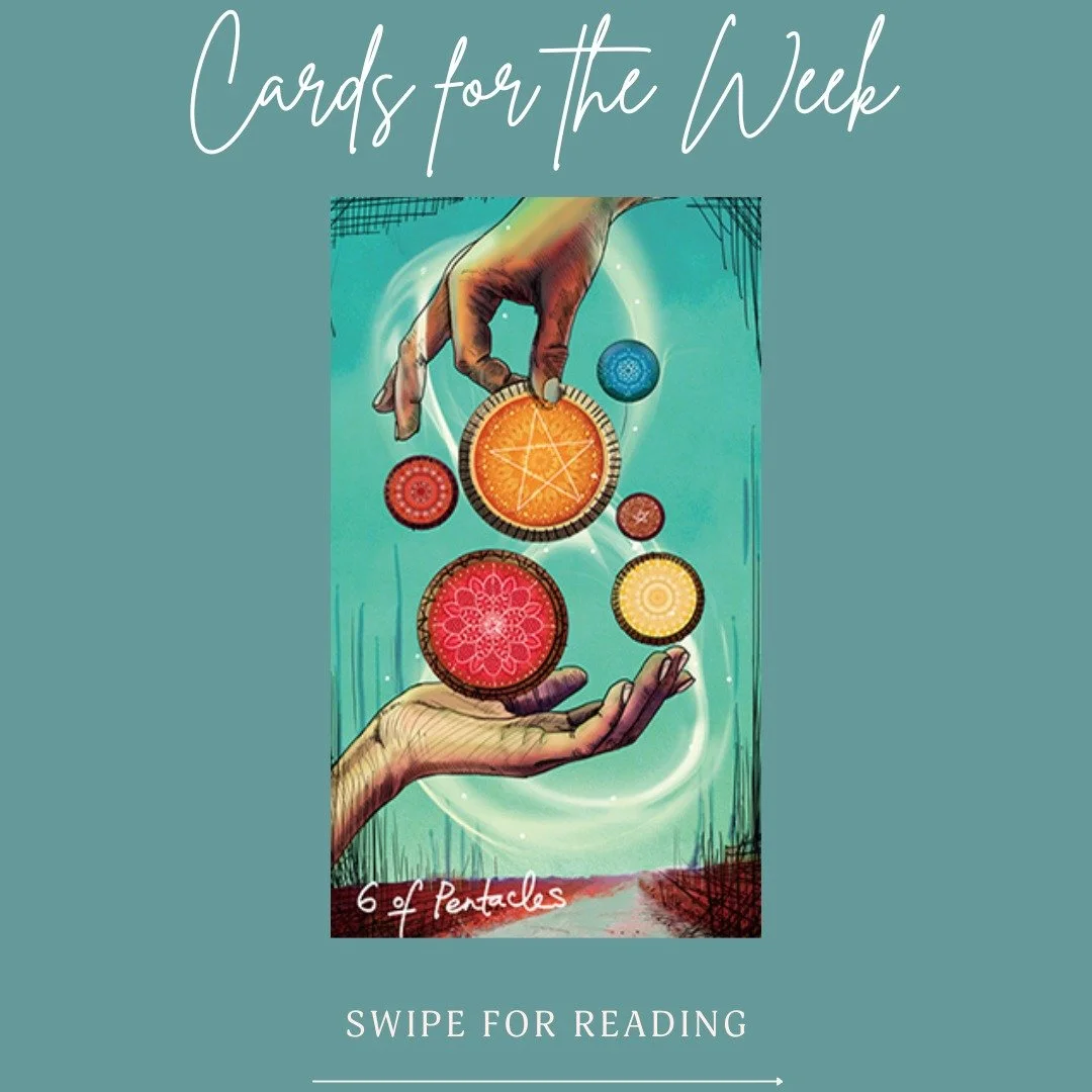 ✨ Energy of the Week: Abundance, Emotional Wisdom, and Harmony ✨

This week, the universe invites us to open our hearts and embrace a flow of abundance and love. The 6 of Pentacles reminds us of the beauty in giving and receiving, encouraging a balan