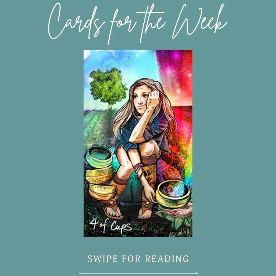 🔮 Weekly Tarot Energy: From Stagnation to Brave New Beginnings ✨

This week&rsquo;s cards are calling us out of autopilot and into possibility:

🌊 4 of Cups &ndash; Where are you feeling &ldquo;meh&rdquo; about life right now? You might be so focus