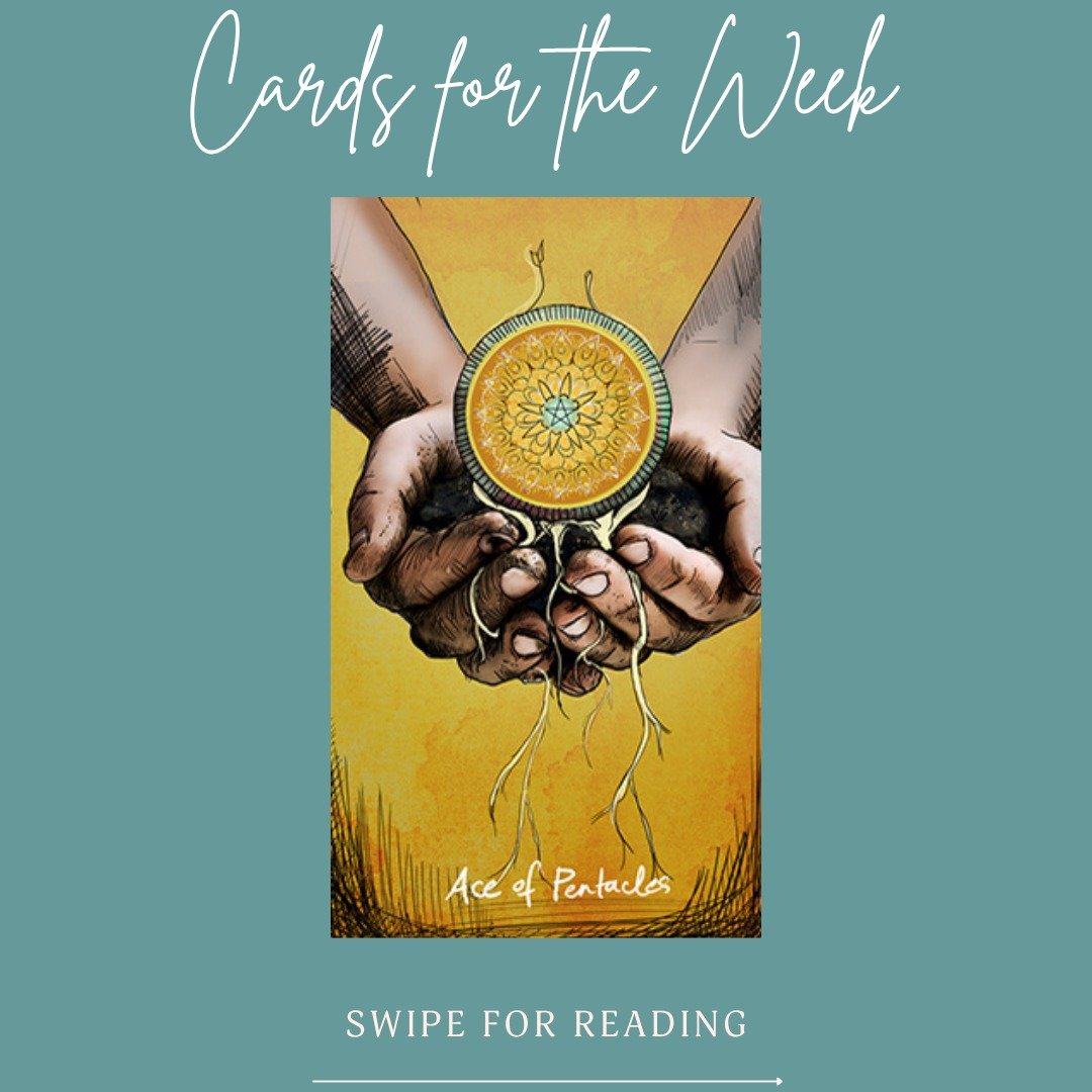 🔮 Collective Energy of the Week: New Ground, Tender Hearts, Wiser Seas ✨ 

This week&rsquo;s cards are giving big &ldquo;healing in progress&rdquo; vibes:

🌱 Ace of Pentacles &ndash; A fresh start is quietly forming in the material side of life: mo