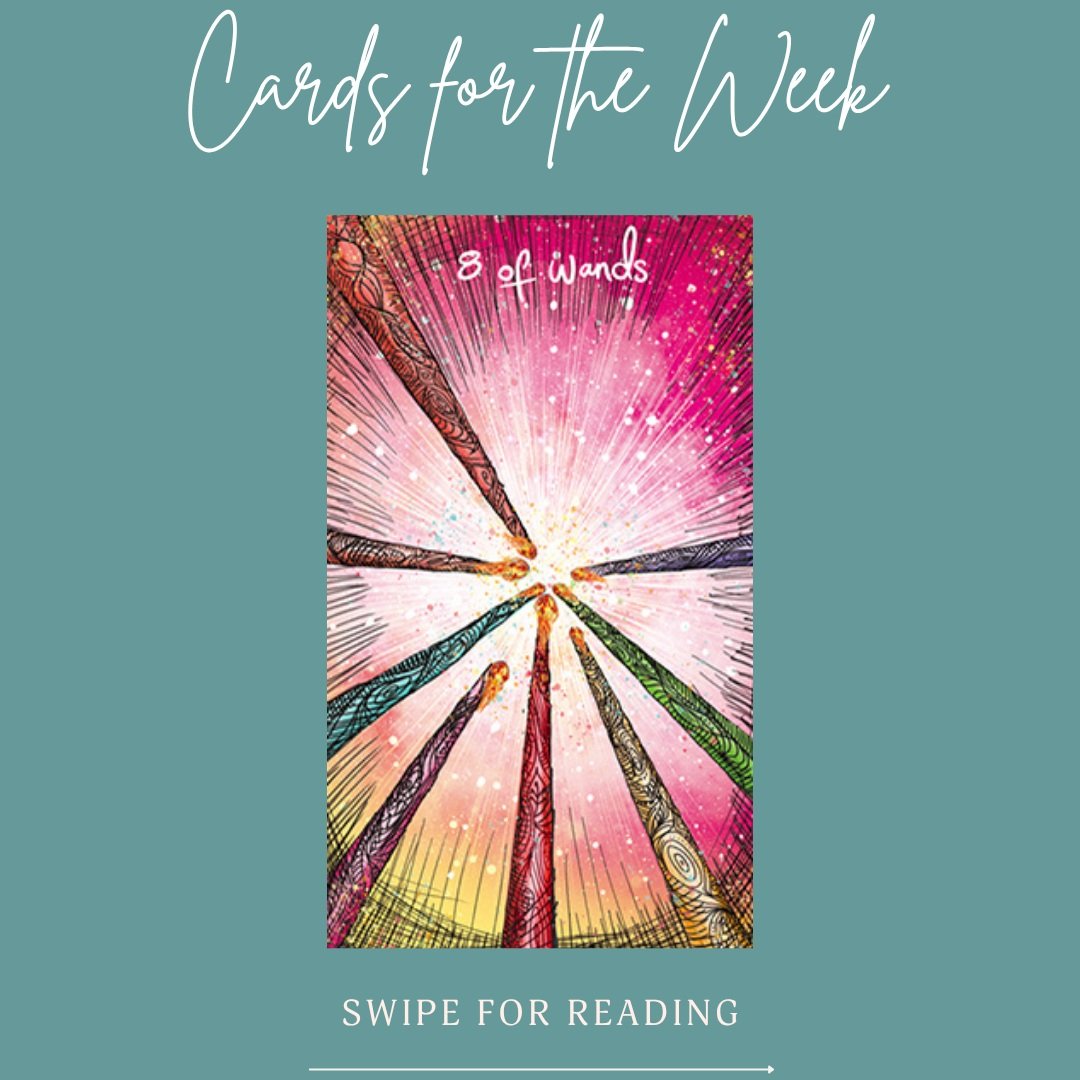 This week's cards feel like a message for anyone wondering, &ldquo;Is anything actually happening yet?&rdquo; 😂🌱

The Eight of Wands says things are moving.

Then comes the Seven of Pentacles, reminding us that just because energy is moving doesn't