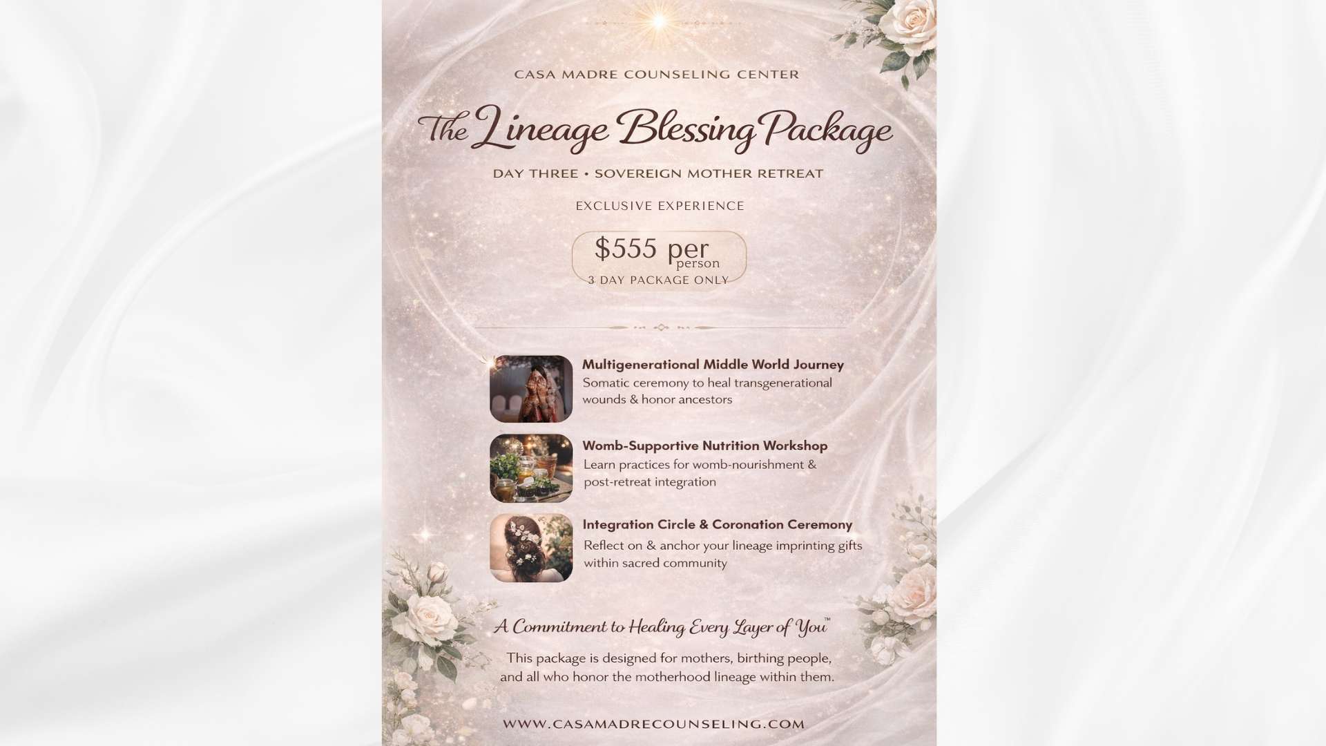Sovereign Mother: Full 3 Day Retreat: Legacy & Lineage Package