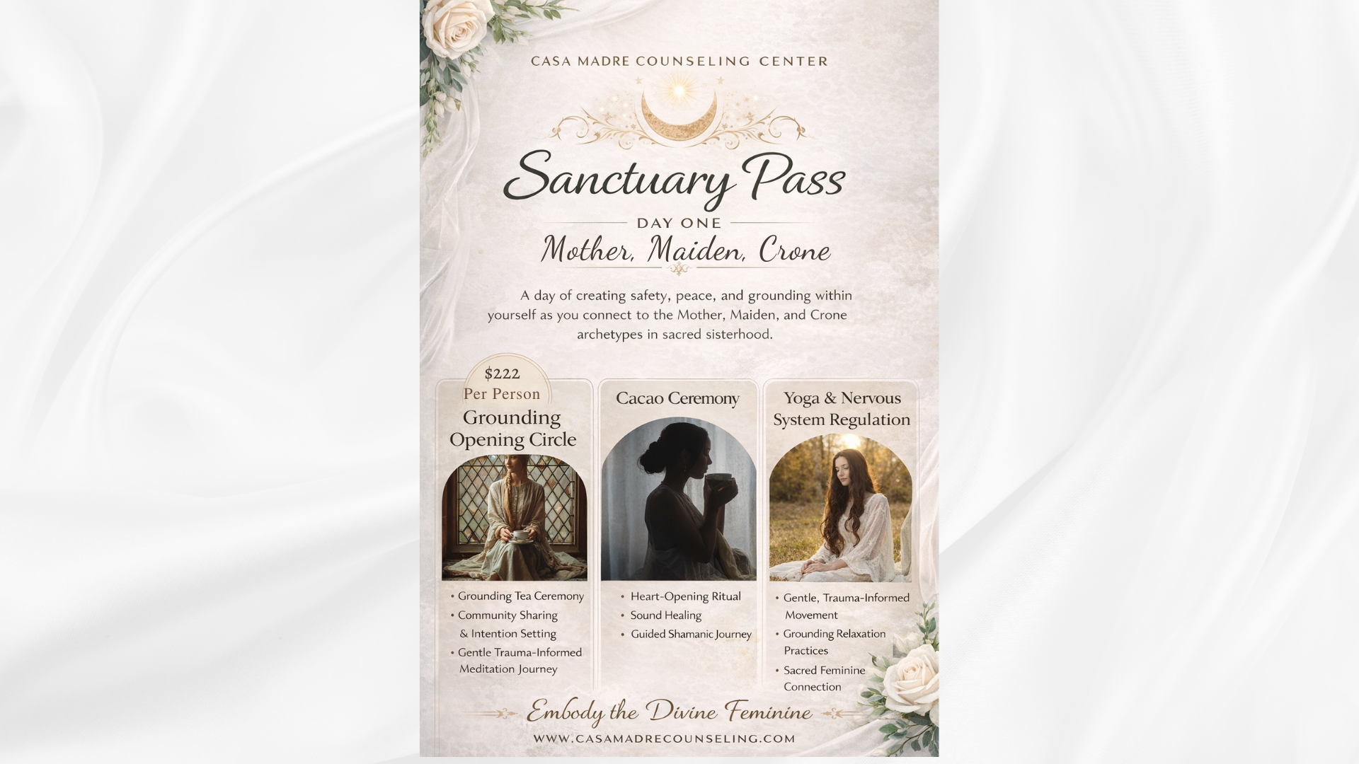 Sovereign Mother Retreat: Day One — Sanctuary Package