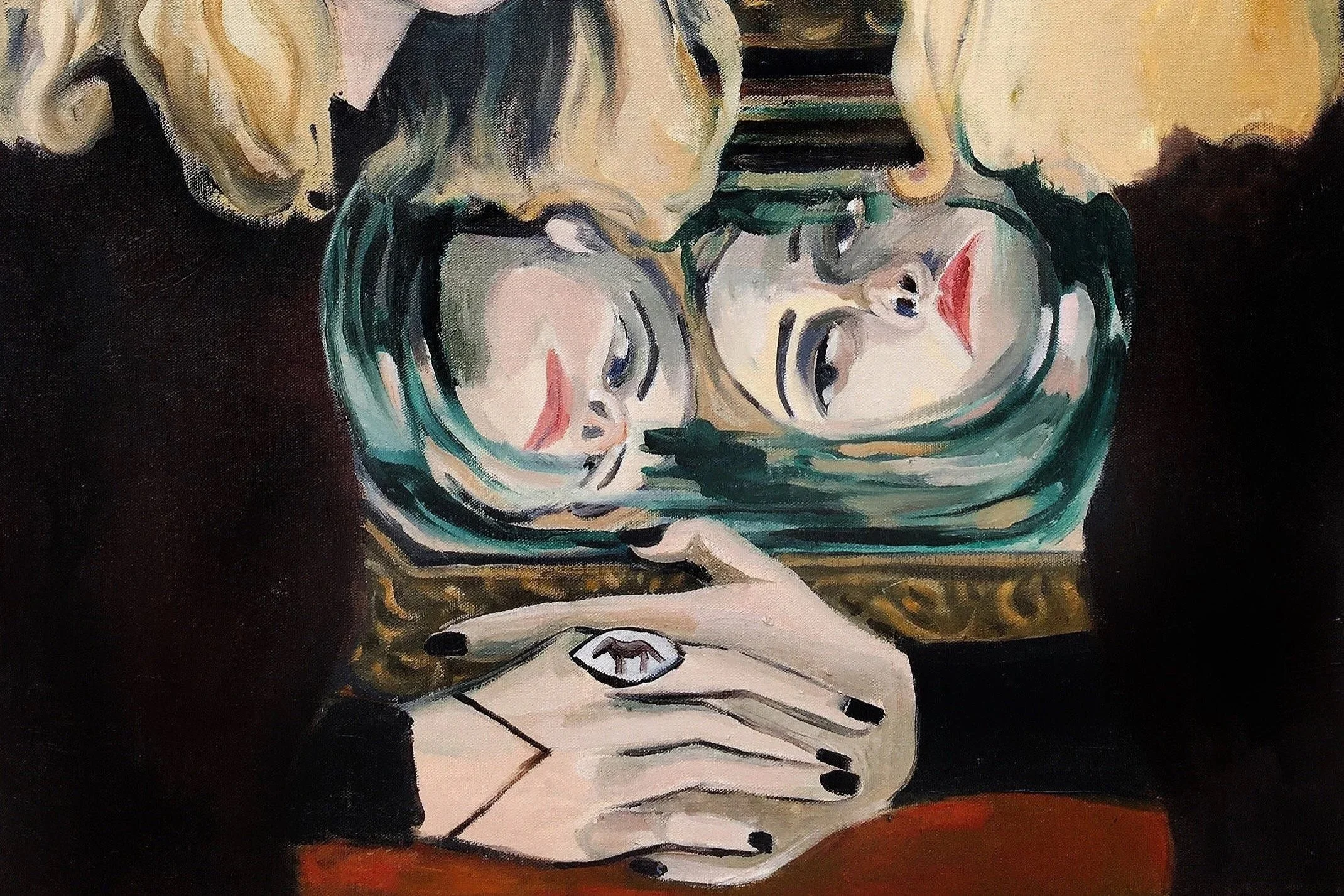Over the Canal ( Nad kanałem ) / 53 x 45 cm / oil on canvas