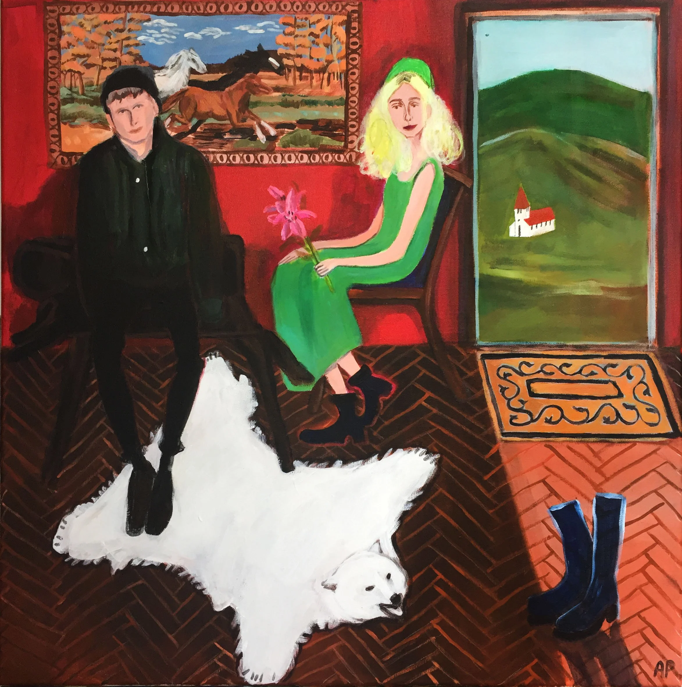 The history books forgot about Us / oil on canvas / 70 x 70 cm
