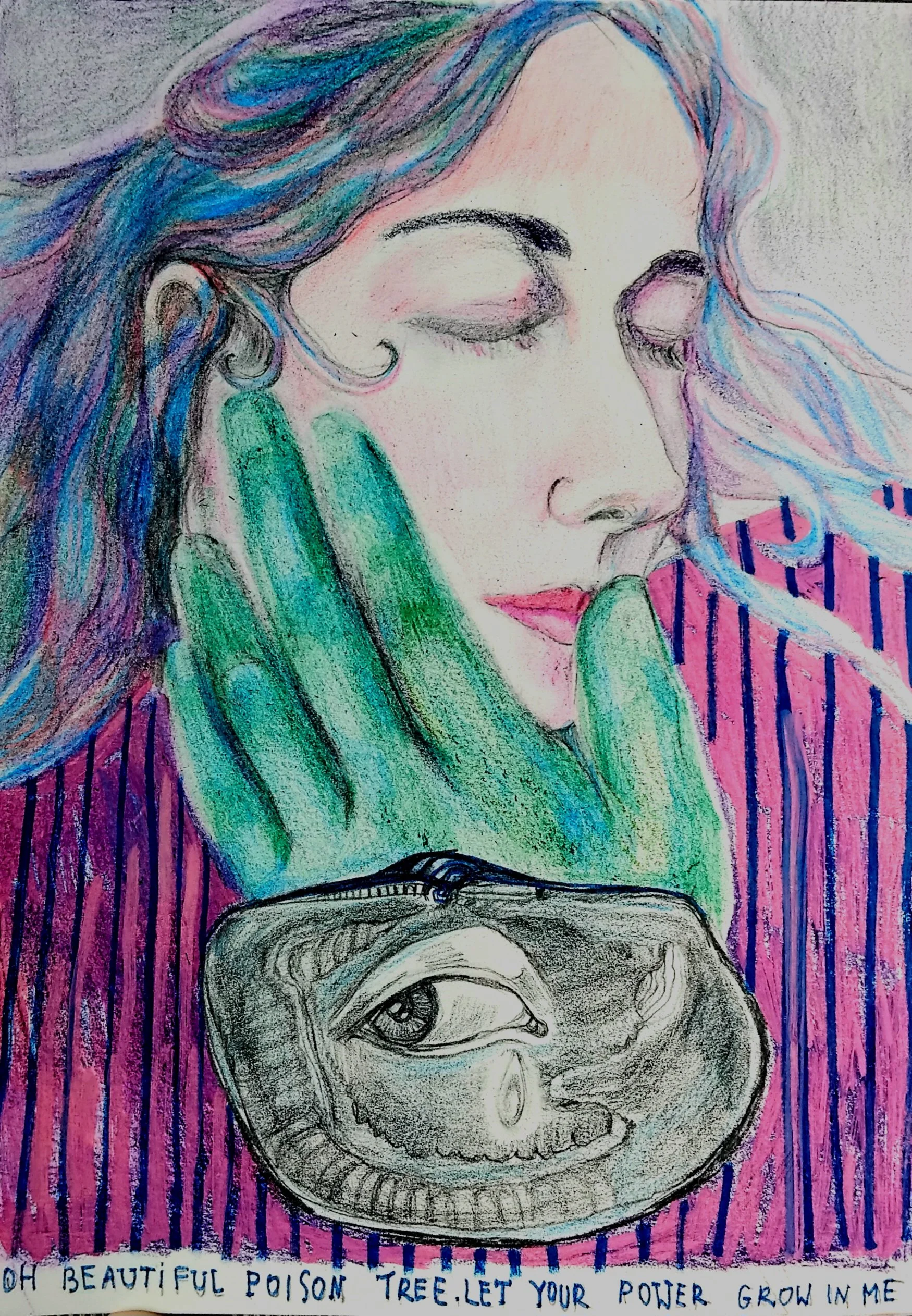 Poison tree / crayons / 15 x 20 cm