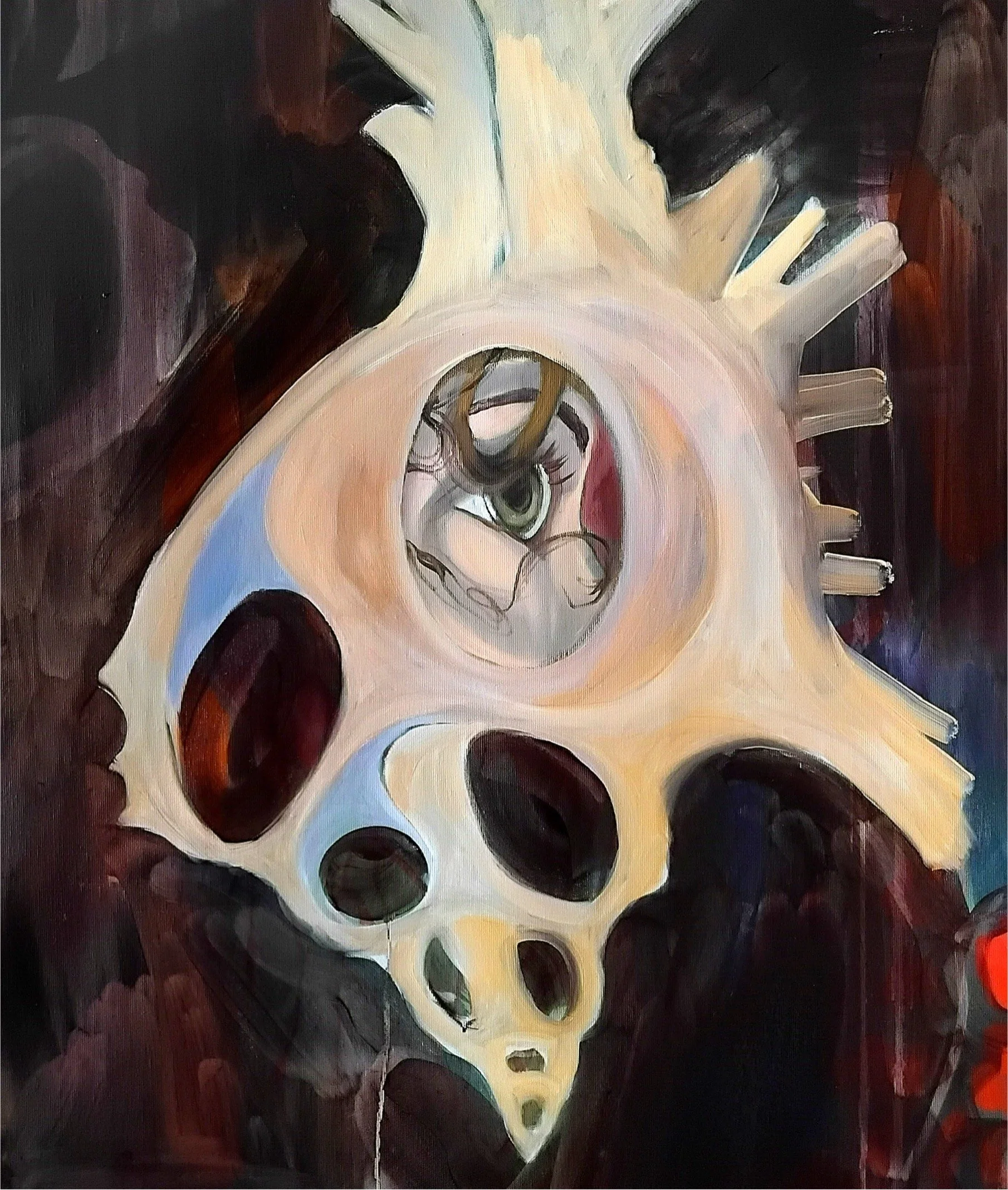 Living with North Atlantic (fragment) / oil on canvas