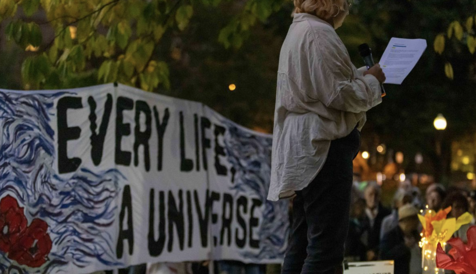‘Every death is a universe destroyed:’ Oct. 7 memorial for Israeli and Palestinian lives lost
