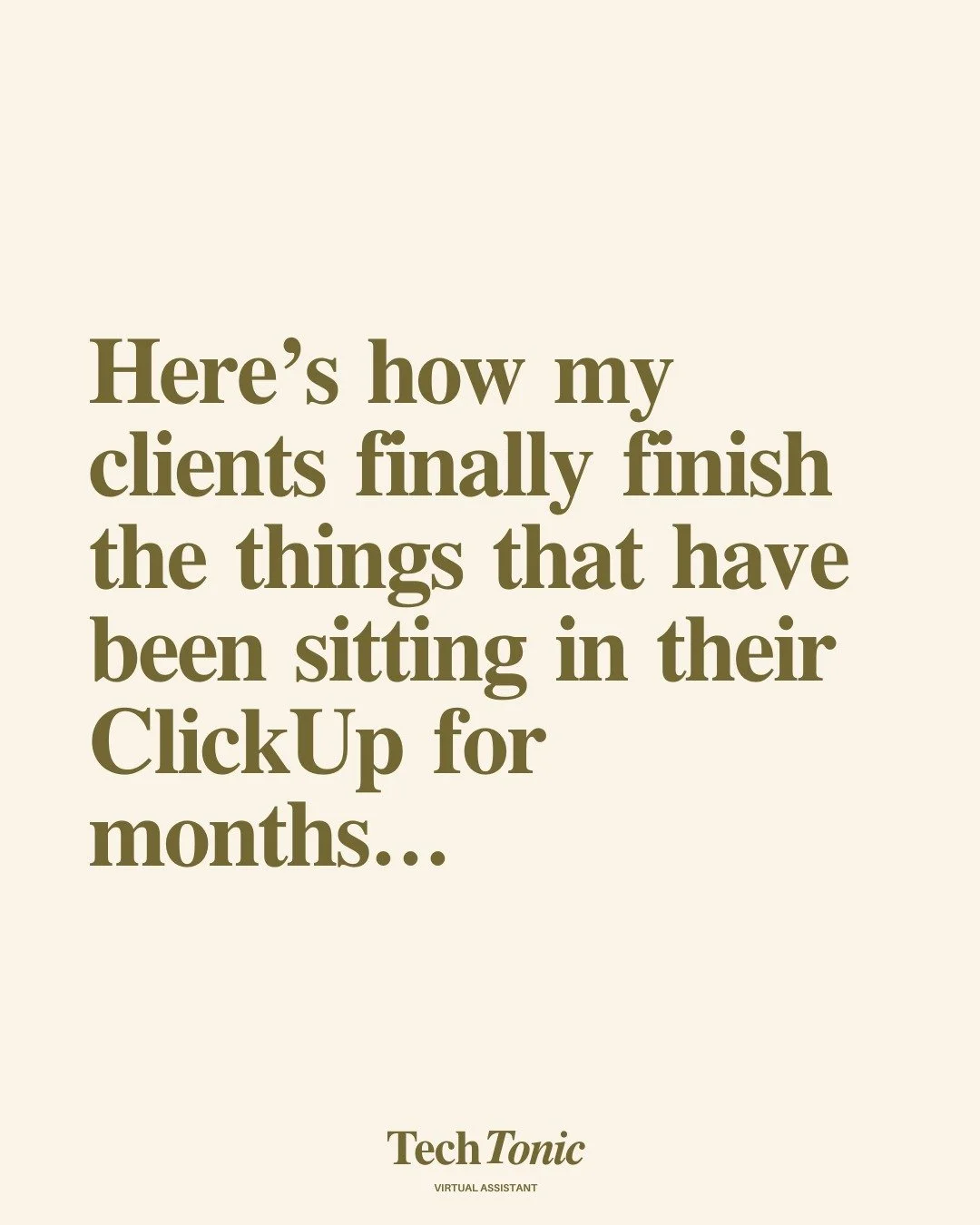You know that project you keep calling &ldquo;almost done&rdquo;? Yeah&hellip; it&rsquo;s been almost done for three months.

The funnel.
The freebie.
The onboarding flow you swore you'd wrap up &ldquo;next week.&rdquo;

It&rsquo;s not because you&rs