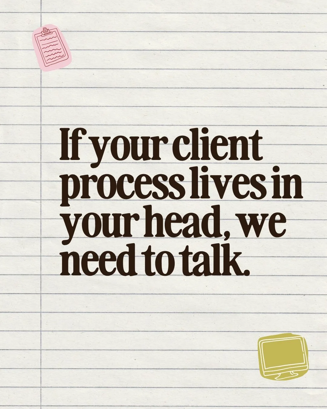 I&rsquo;ve worked with over a hundred service providers and I can tell you honestly, the chaos is rarely their fault 👇

Most of them are brilliant at what they do. They show up for their clients, they deliver great work, and they care deeply about g