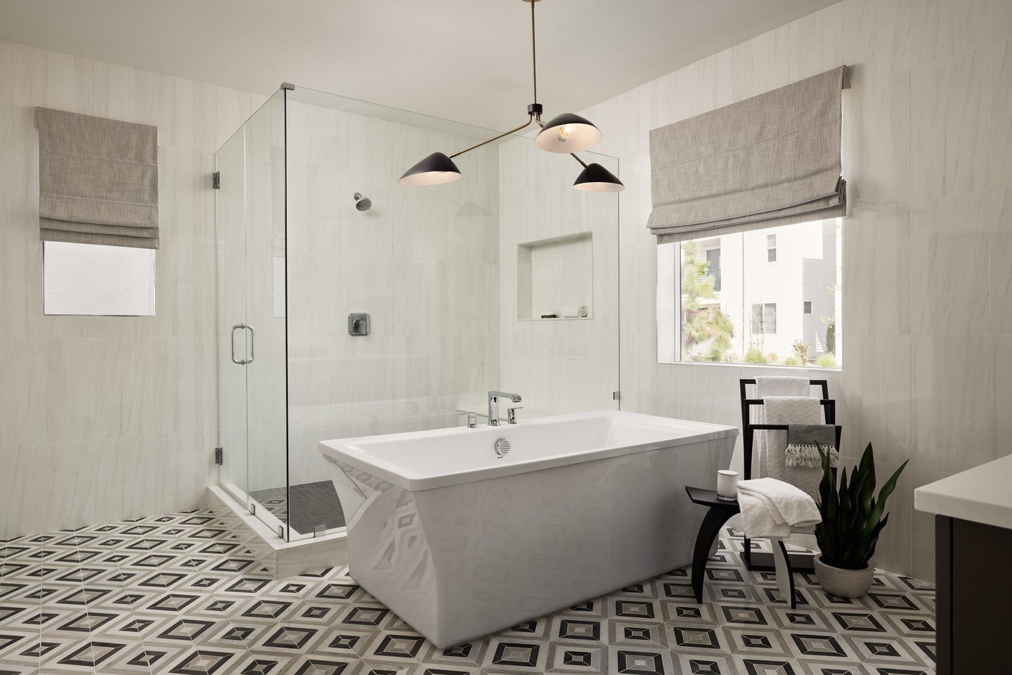 Design rule: Always add a chandelier, even in the bathroom!⁠
.⁠
.⁠
.⁠
.⁠
#InteriorDesign #HomeDecor #InteriorInspo #HomeInspiration #DesignLife #InteriorStyling #HomeStyle #ModernInteriors #InteriorArchitecture #BedroomDesign #LuxuryInteriors #Interi
