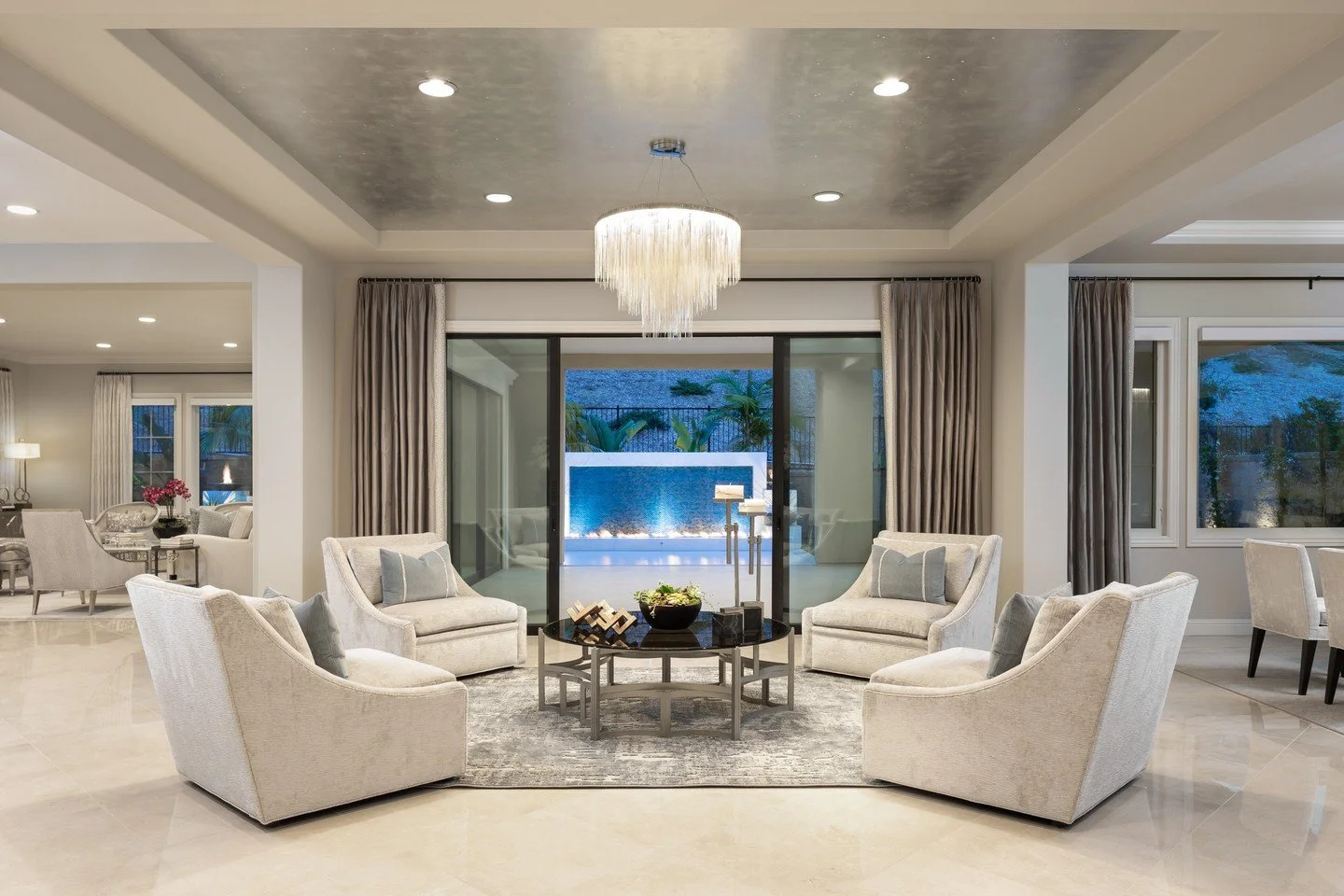When the living room view includes a glowing fire feature, every night feels like resort season.⁠
.⁠
.⁠
.⁠
.⁠
#InteriorDesign #HomeDecor #InteriorInspo #HomeInspiration #DesignLife #InteriorStyling #HomeStyle #ModernInteriors #InteriorArchitecture #B