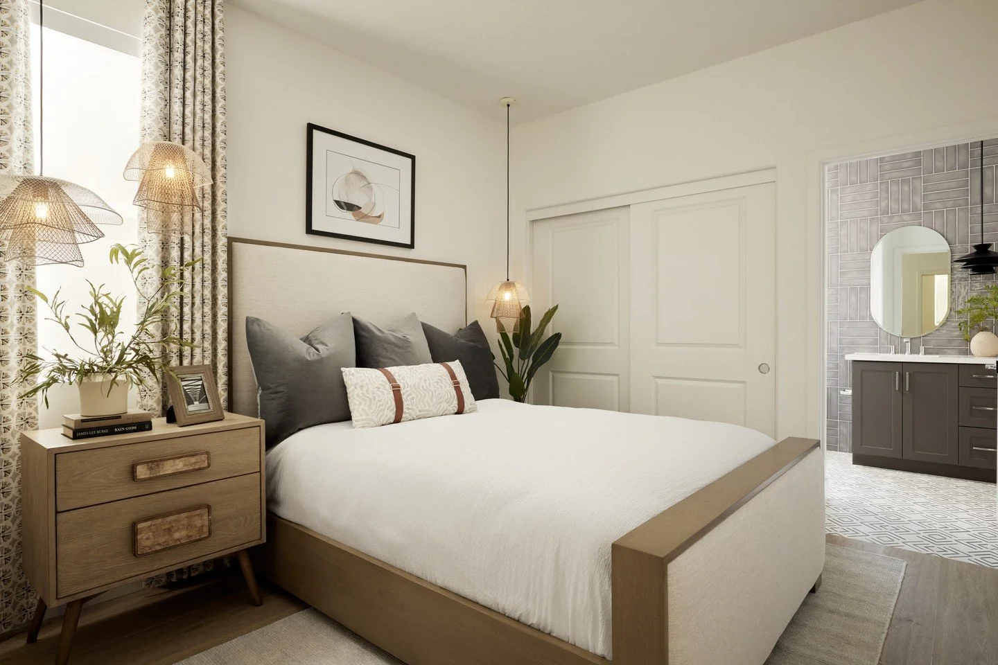 Hotel vibes, guest-approved ✨⁠
A cozy guest bedroom designed to feel inviting, elevated, and hard to leave.⁠
.⁠
.⁠
.⁠
.⁠
#InteriorDesign #HomeDecor #InteriorInspo #HomeInspiration #DesignLife #InteriorStyling #HomeStyle #ModernInteriors #InteriorArch