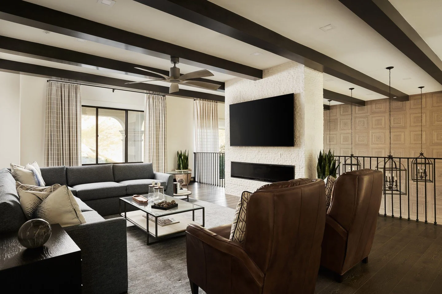 Moody beams. Clean lines. Zero clutter.⁠
.⁠
.⁠
.⁠
.⁠
#InteriorDesign #HomeDecor #InteriorInspo #HomeInspiration #DesignLife #InteriorStyling #HomeStyle #ModernInteriors #InteriorArchitecture #BedroomDesign #LuxuryInteriors #InteriorDecoration #HomeDe