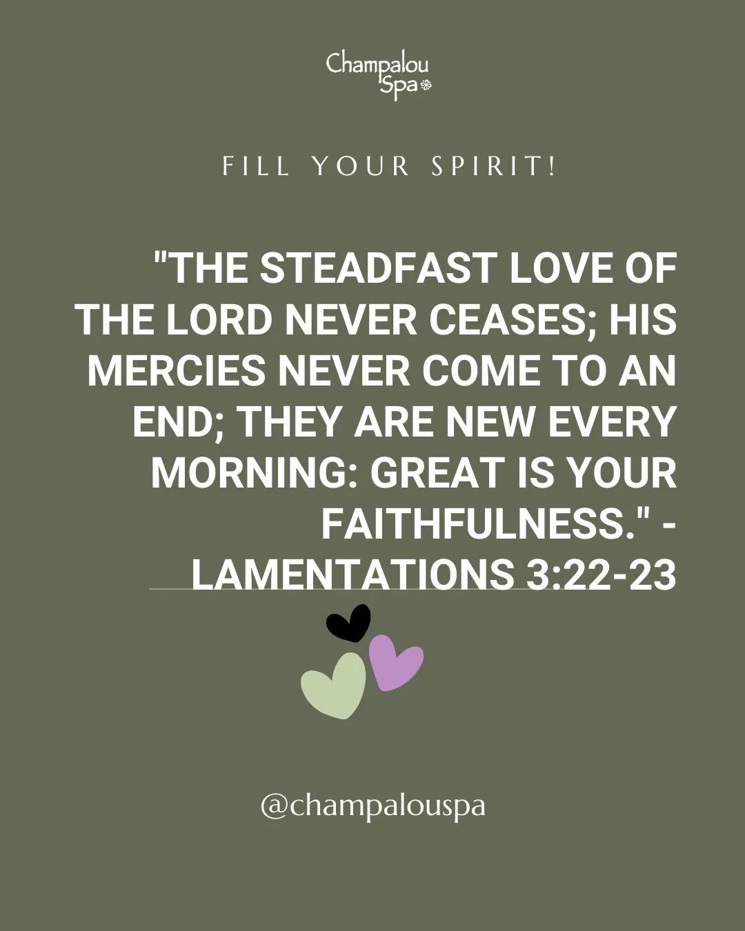 New Mercies Each Morning ✨

&quot;The steadfast love of the Lord never ceases; his mercies never come to an end; they are new every morning: great is your faithfulness.&quot; - Lamentations 3:22-23

Every sunrise brings fresh grace. Every morning off