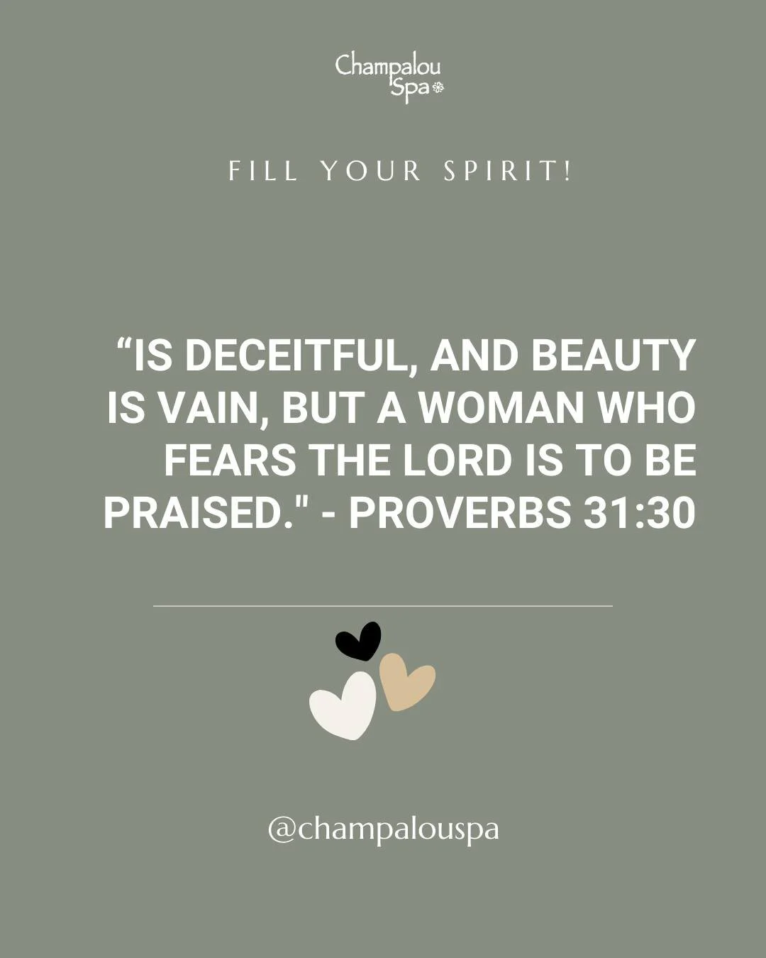 True Beauty Defined 💫

&quot;Charm is deceitful, and beauty is vain, but a woman who fears the Lord is to be praised.&quot; - Proverbs 31:30

While we cherish caring for the temple God gave us, true beauty radiates from a heart that loves Him. Let y