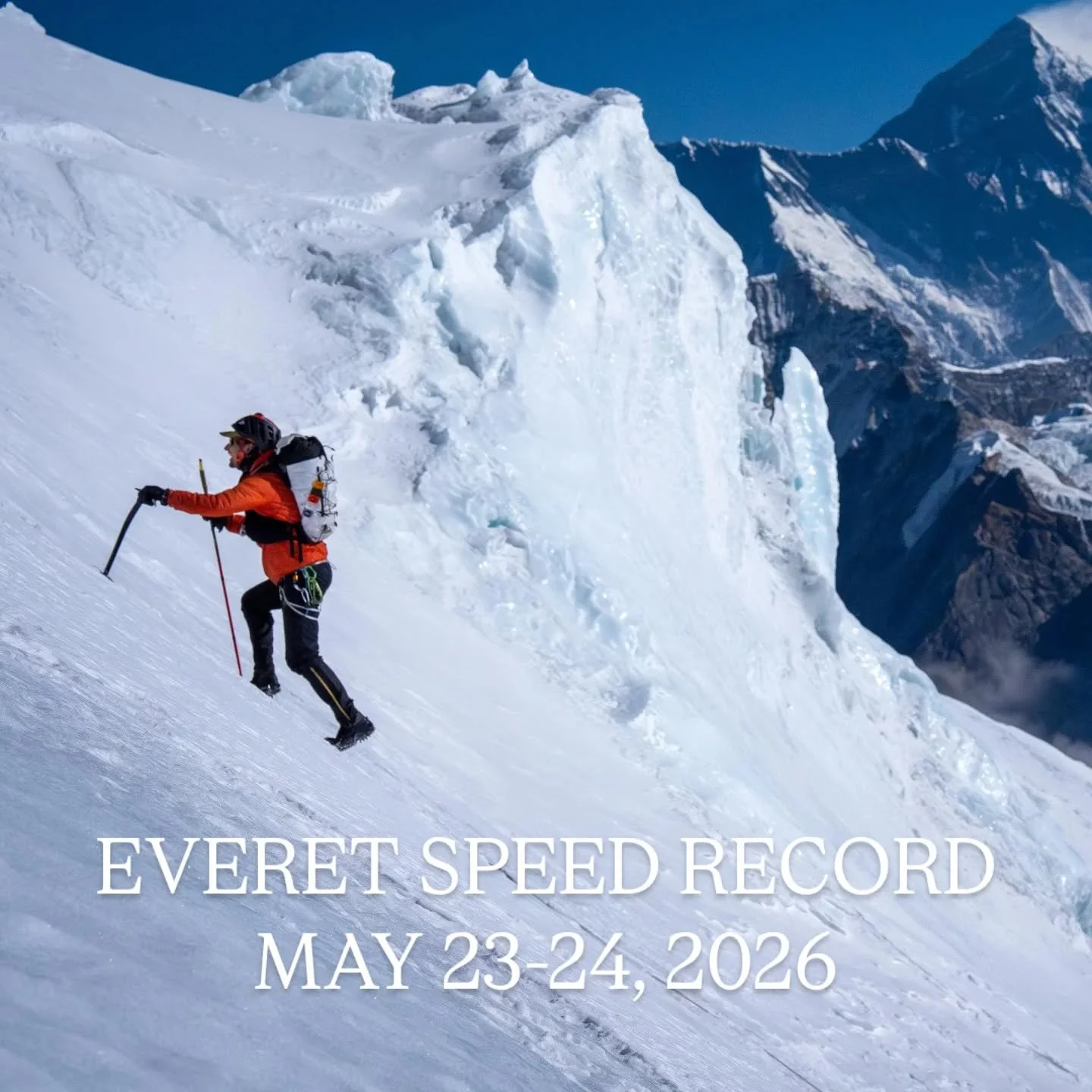 #ProjectHimalaya #RunEverest - May 23, 2026 - Mt. Everest Speed Record.

Time to send it!

Updates and live-tracking staring 8pm Nepal Time, May 22, 2026 on social media and at&nbsp;tylercandrews.com/Everest

Many thanks to my crew on the ground and 