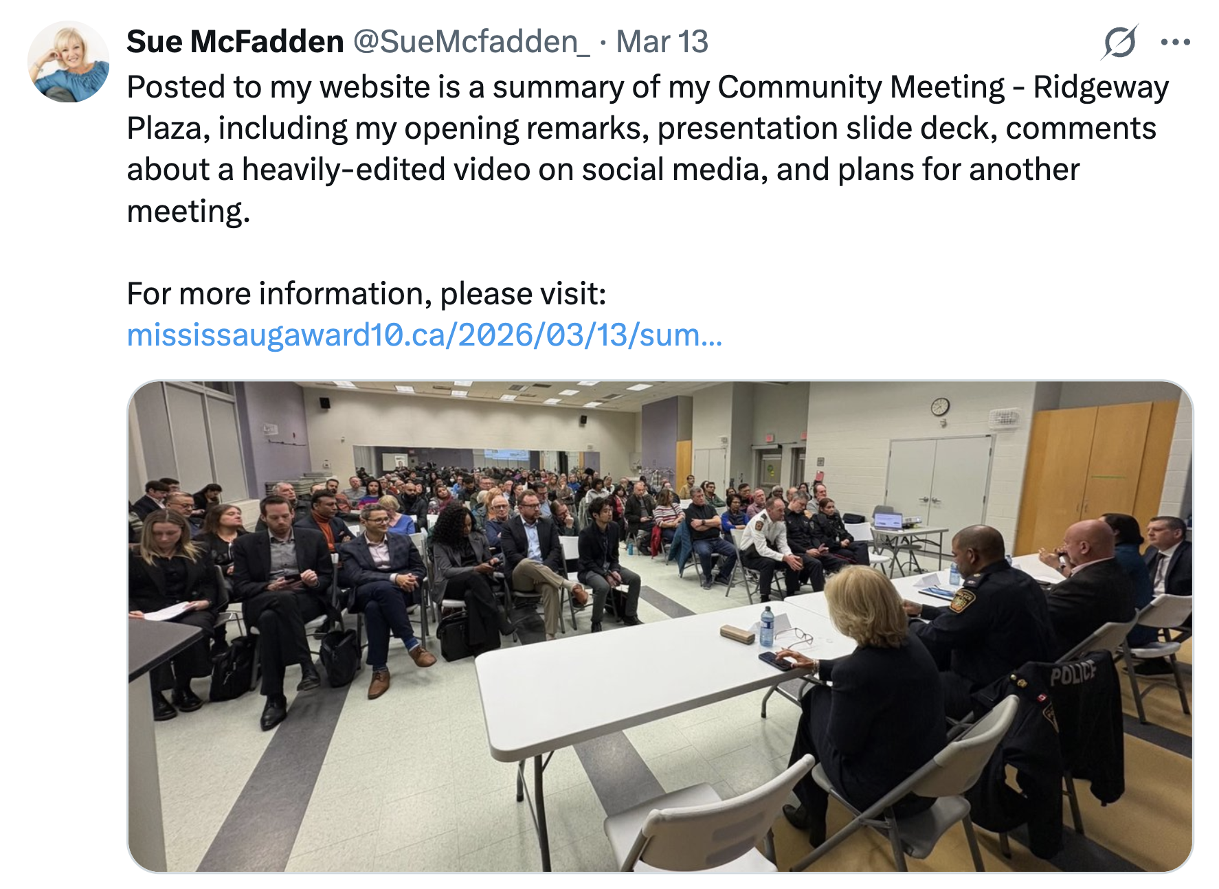 Responding to False Accusations Made by Councillor McFadden