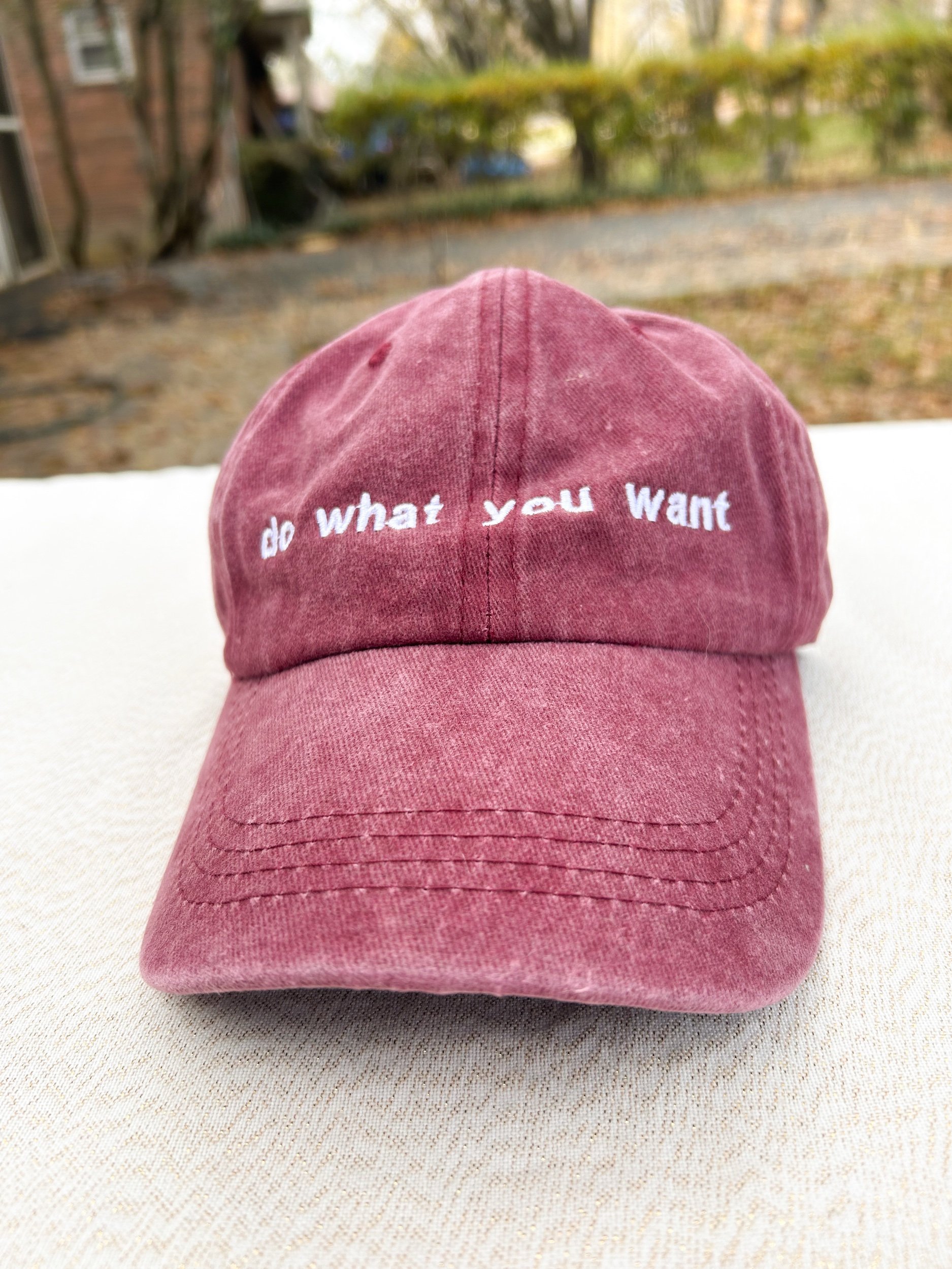 “Do What You Want” Embroidered Hat