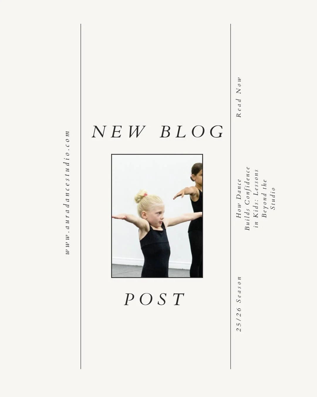 New Blog Post: If you&rsquo;ve ever watched your child try something new, you know the look &mdash; The mix of excitement, anxiety, nerves, and a little hesitation before they take the big leap...
Continue reading at auradancestudio.com or tap the li