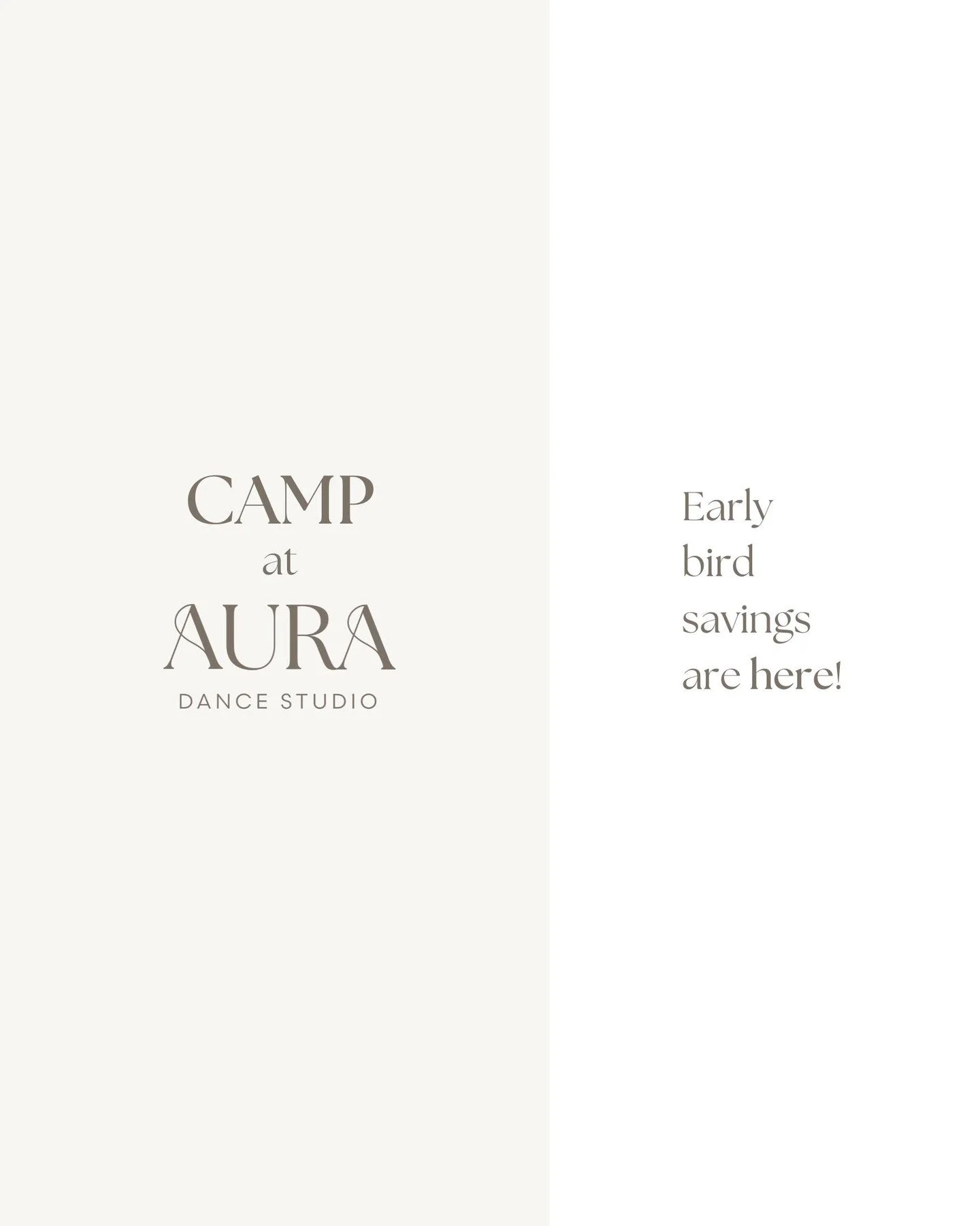 Summer 2026 Dance Camps Are Here! ✨
And yes&hellip; early bird pricing is officially OPEN &mdash; enjoy 15% OFF! 🎉

From magical worlds to high-energy dance styles, creative exploration to strength-building acro, our Summer 2026 Camps are designed t