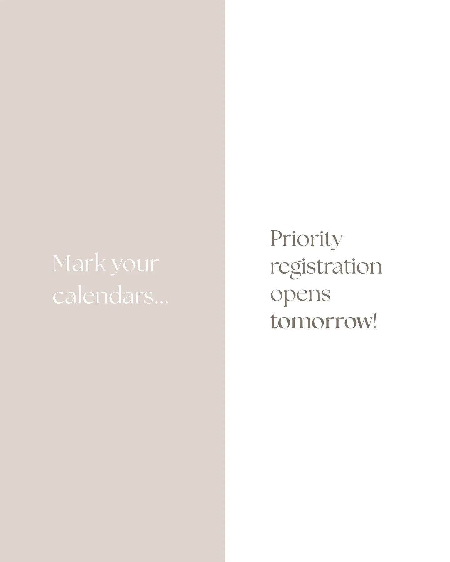 Priority Registration for our recreational program opens TOMORROW! 🎉
Current families get first access to secure their spots before registration opens to the public the following week. 

We can&rsquo;t wait for another season filled with dancing, fr