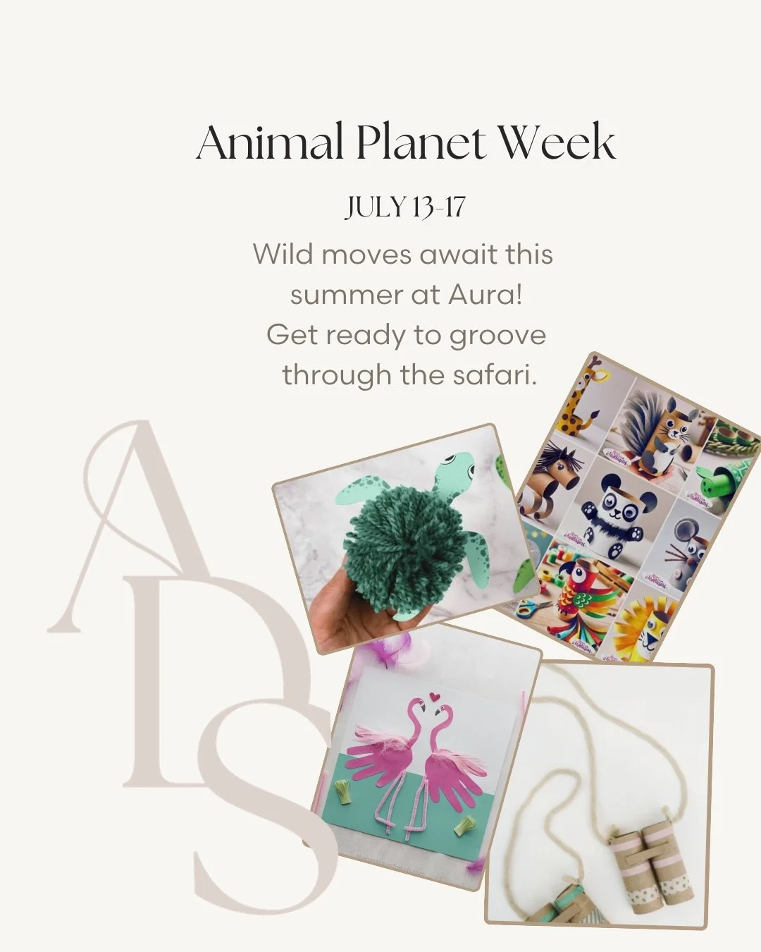 🌿🦁 ANIMAL PLANET WEEK IS HERE!🐍🦜 (July 13-17)

Get ready for a WILD adventure as we transform into a Safari Experience for the week! 🌍✨

We&rsquo;re thrilled to welcome our special guests @handsonexotics who will be bringing REAL LIVE ANIMALS fo