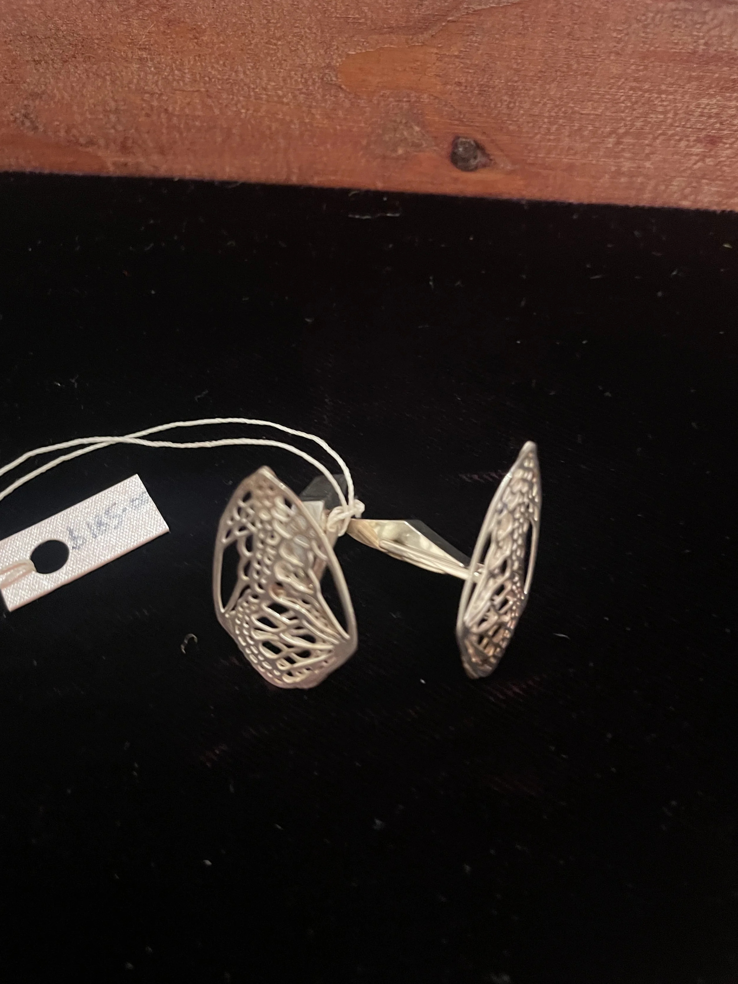 Cocoon Cuff Links - Sterling Silver