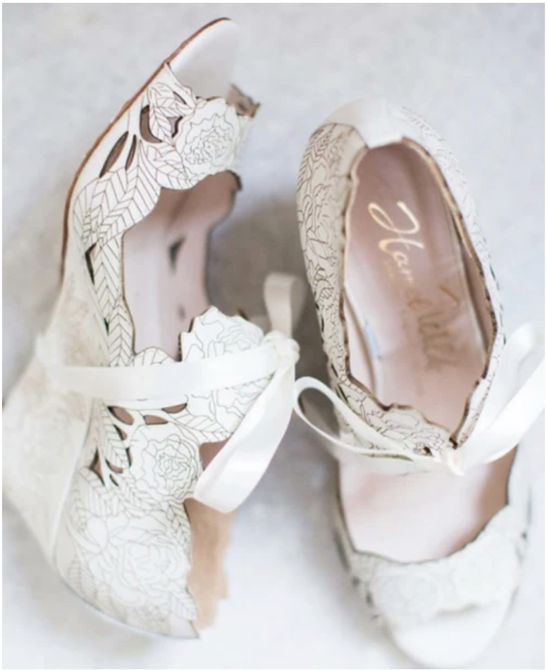 Harriet Wilde Peony Wedge - Ivory