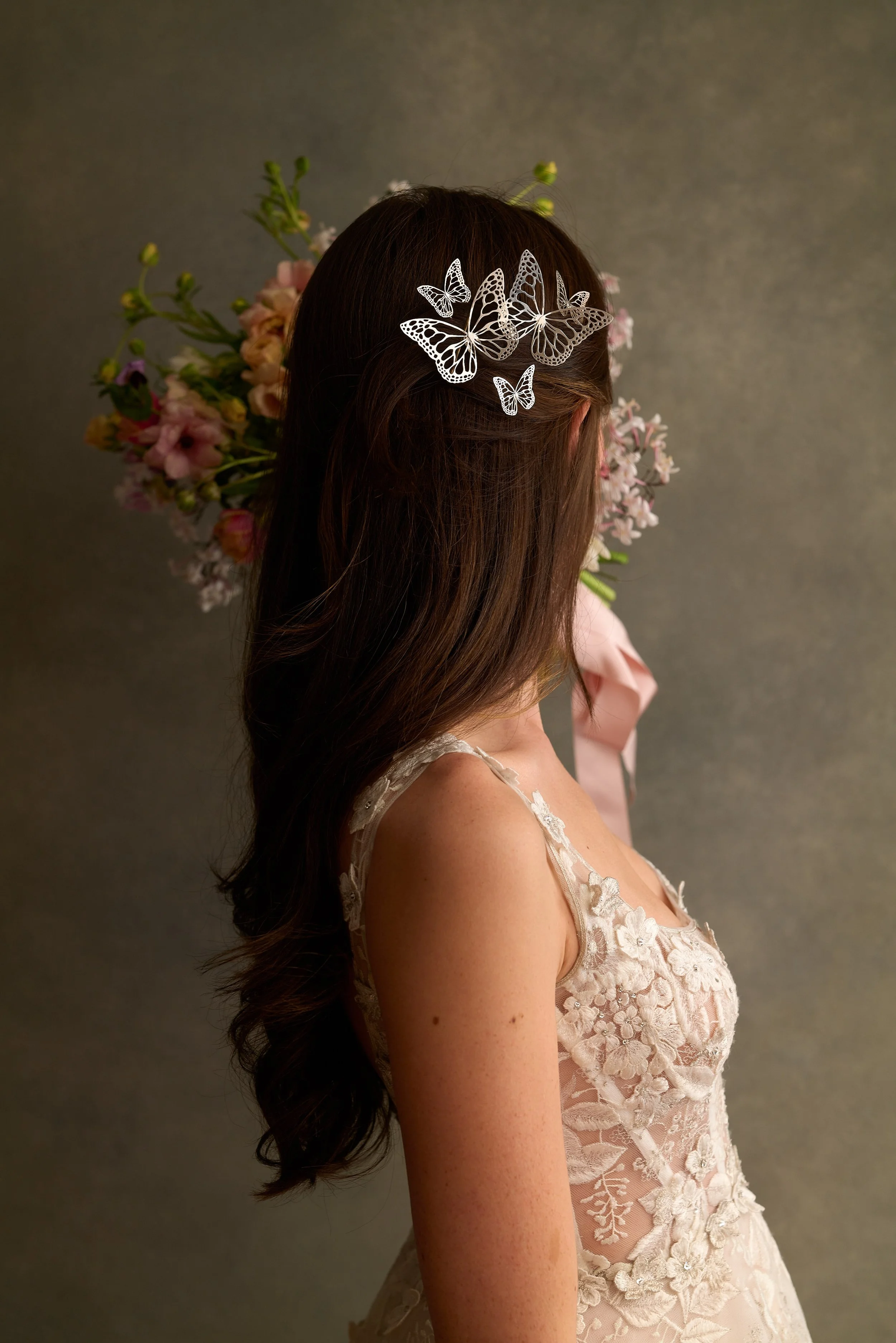 Migration Hair Comb - Medium - Sterling Silver