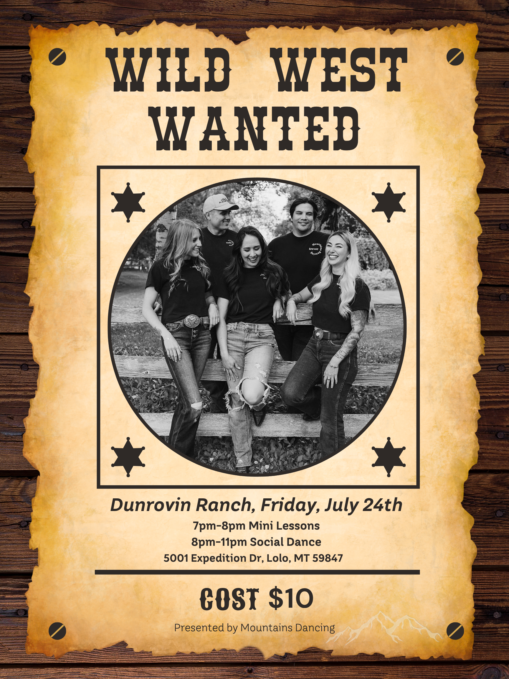 July 26, 2026 Dunrovin Ranch Social Dance Event