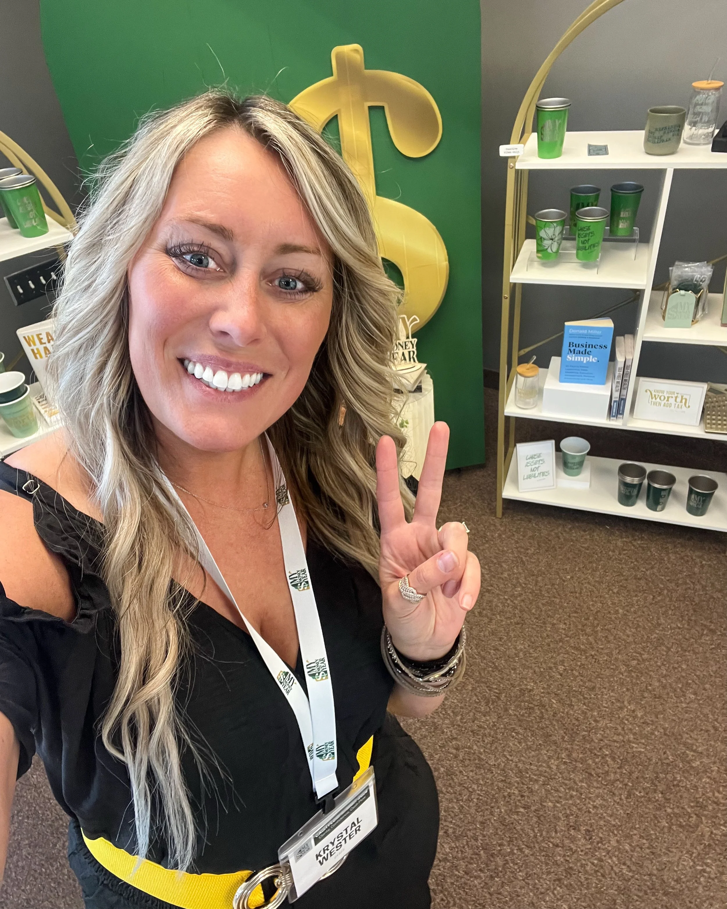 People see the event.

I see the opportunity.

The opportunity to create a moment that makes someone stop, engage, connect, remember, and take action.

At My Money Year, the &ldquo;Money Market&rdquo; wasn&rsquo;t just a swag table.

It was a careful