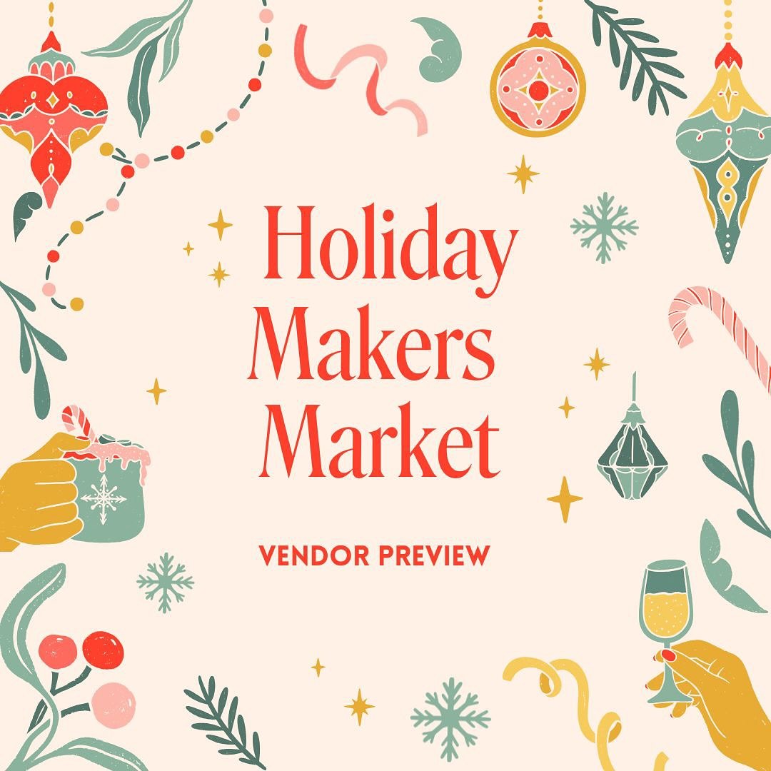 Our Holiday Makers Market is almost here, and we couldn&rsquo;t be more thrilled! 🎉 This year, we&rsquo;re showcasing 10 amazing local makers, each offering fantastic gift options. Swipe through for a sneak peek at the talented artisans joining us&m