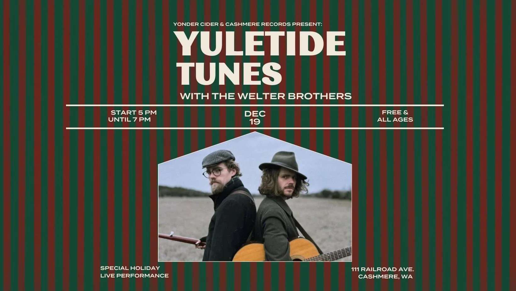 Yuletide Tunes w/ The Welter Brothers