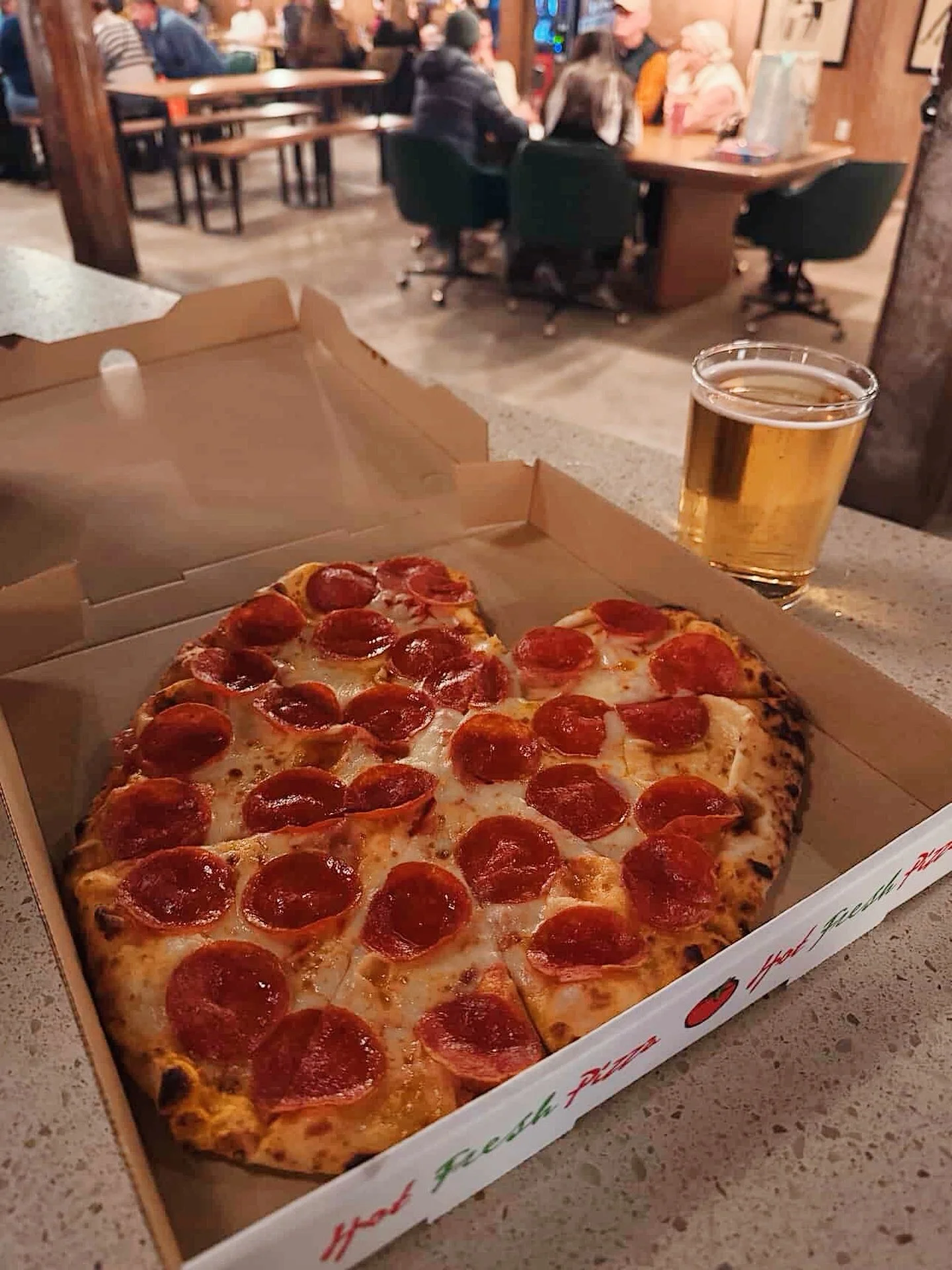 Happy Valentine&rsquo;s Day! ❤️ We&rsquo;re celebrating with a couple of fun love-inspired specials today:

Our friends @freddys_kitchen21 are serving up heart-shaped pizzas - which just so happen to pair perfectly with cider. 🍕🍎 

We&rsquo;re also