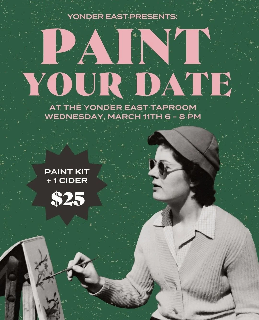 Paint Your Date Night at Yonder East 🎨⁠
⁠
Things are about to get&hellip; interpretive. Grab your favorite person (partner, friend, situationship, sibling - we don&rsquo;t judge) and join us for a night of cider and questionable artistic decisions. 