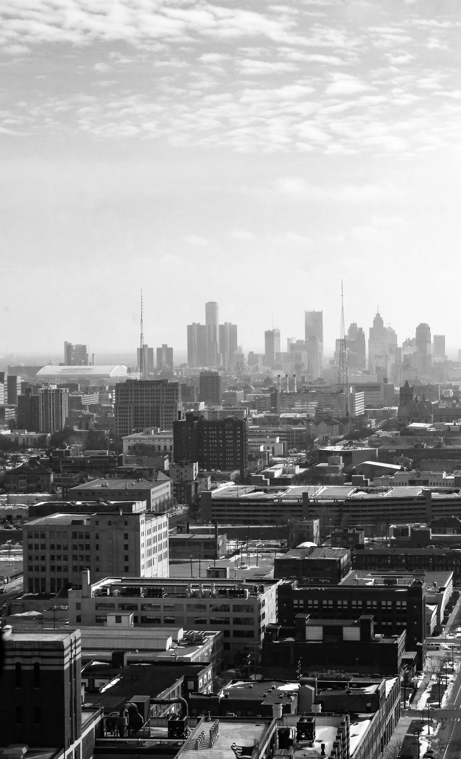 Detroit in black and white