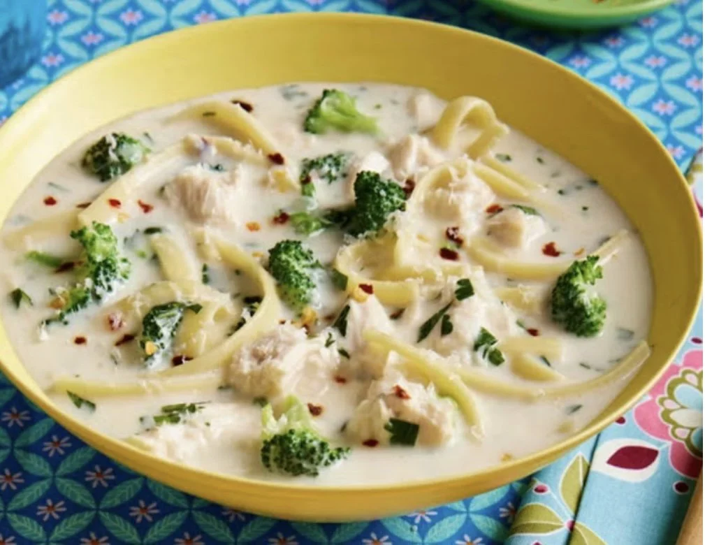 Chicken Alfredo & Broccoli Soup