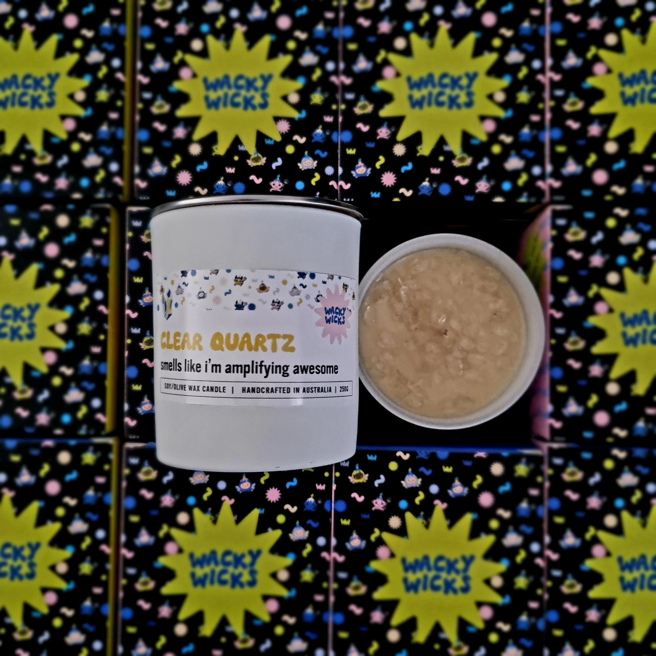 Clear Quartz - Wacky Wicks Candles
