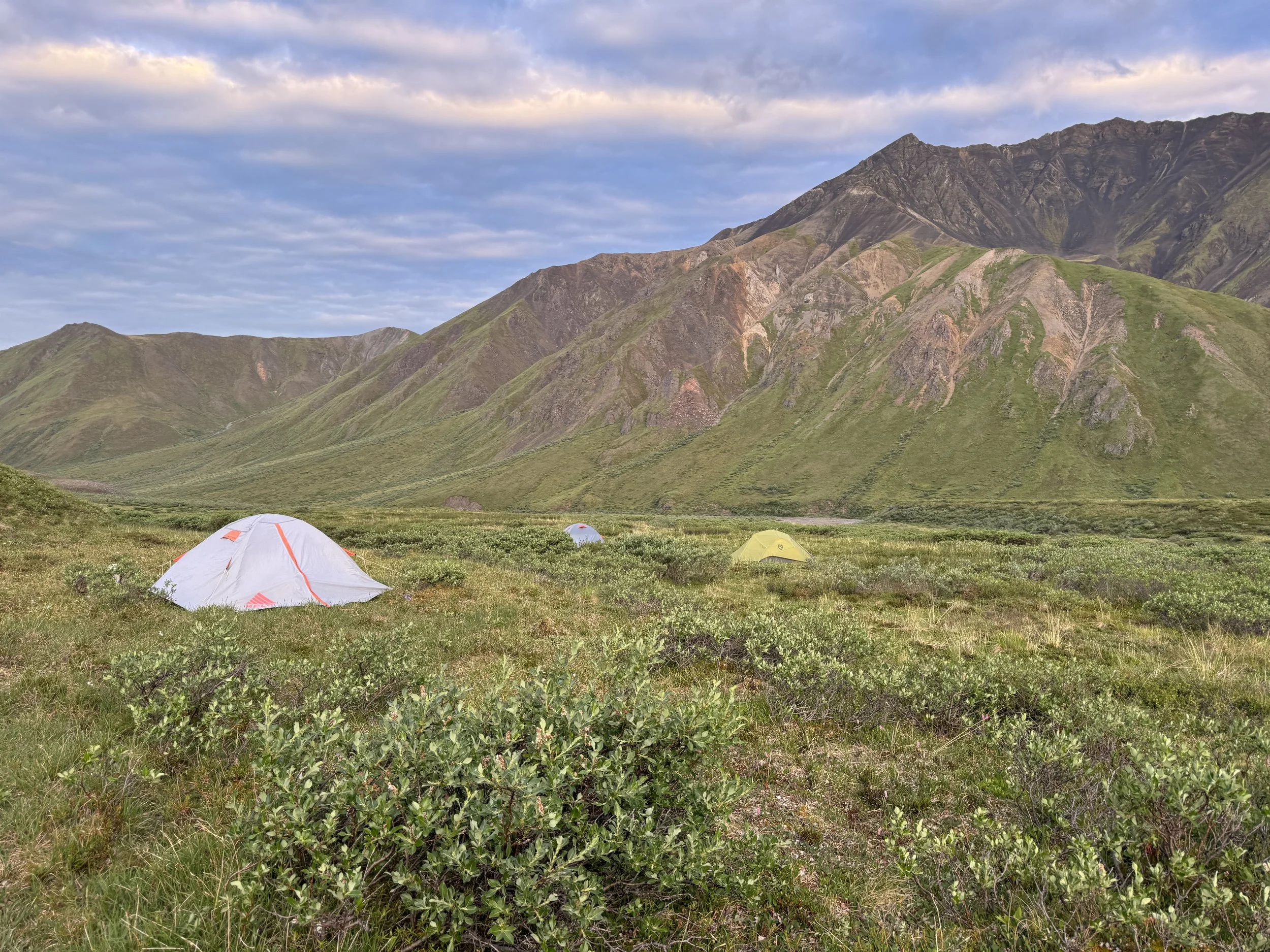 Tent camping in Wrangell St. Elias National Park