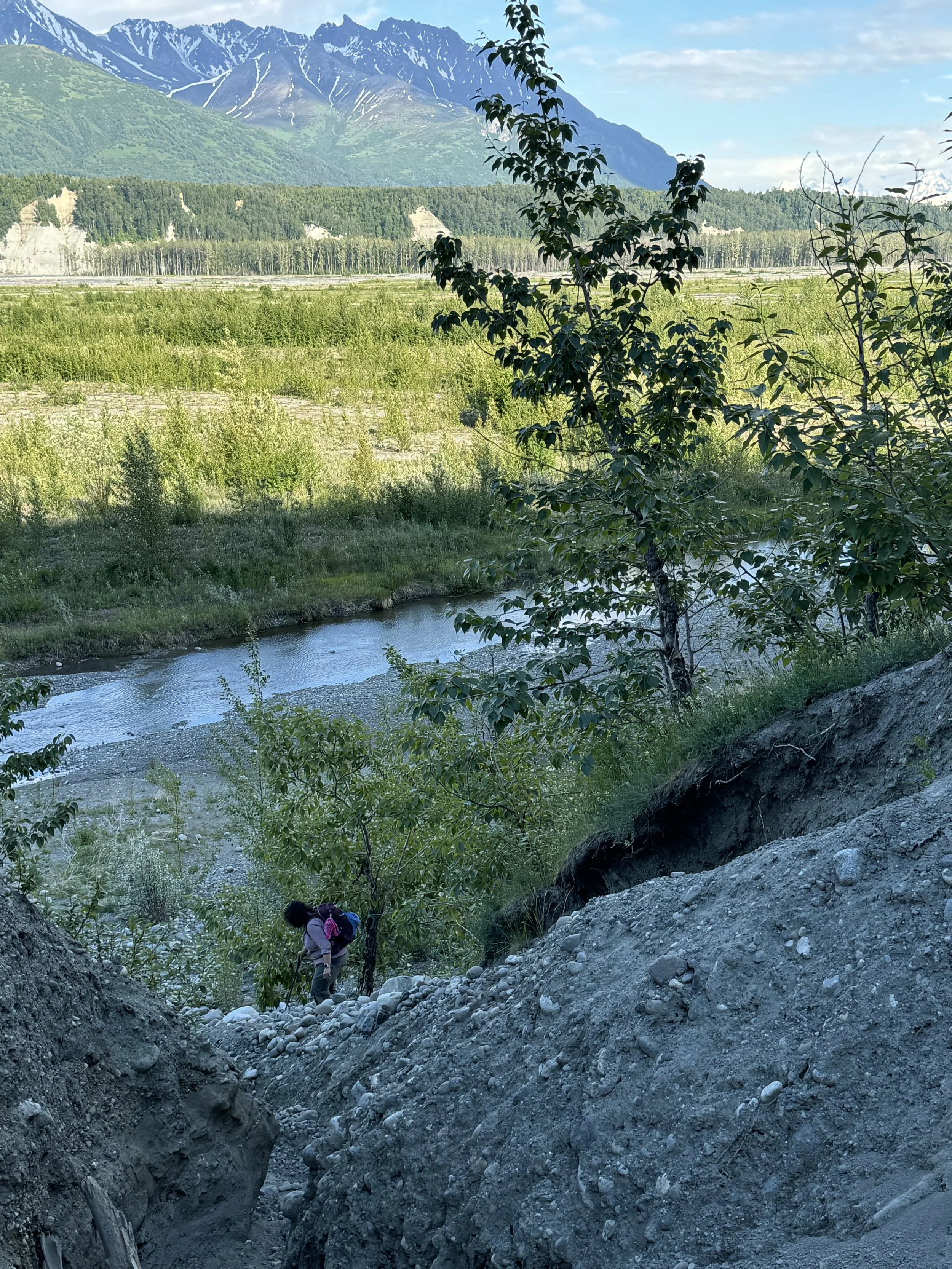 Some sections of the Rail Trail have been heavily eroded.