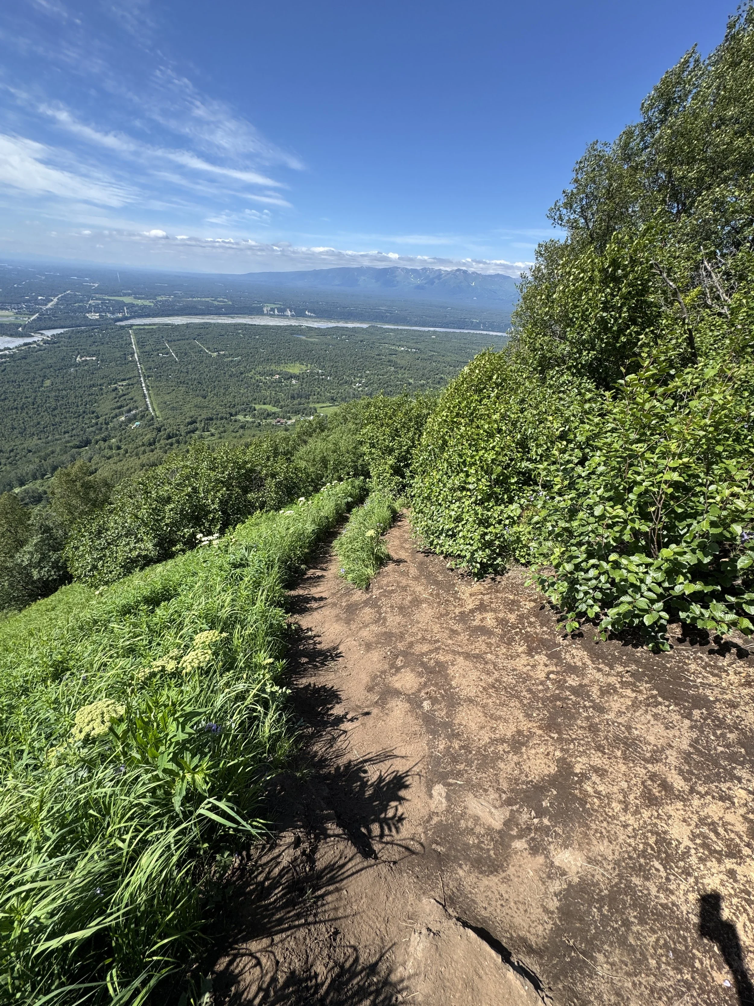 The steep trail on Lazy Mountain can be extremely muddy during our spring thaw and heavy rains