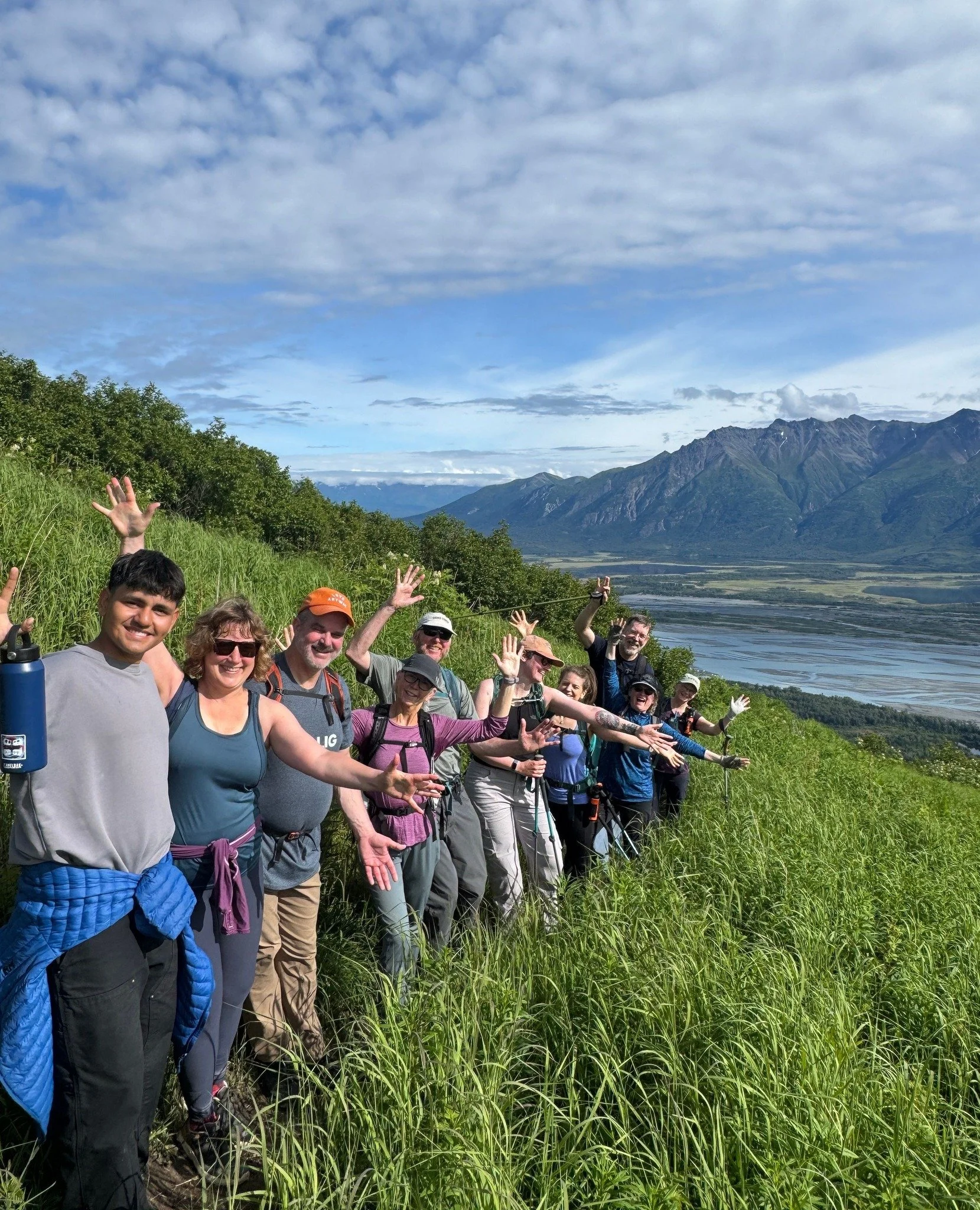 Adventuring above Knik River.