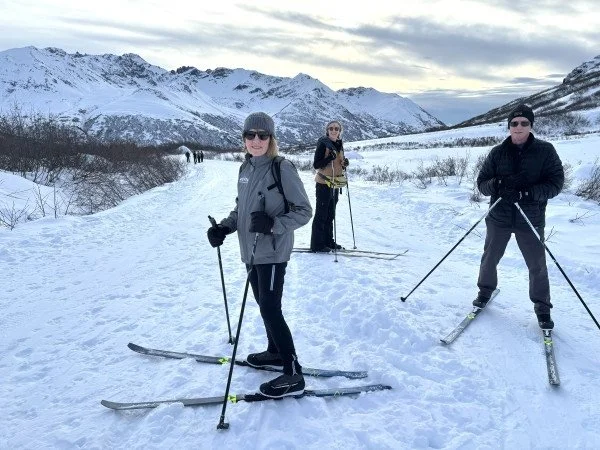 The spring skiing is amazing these days! Join Revel for a guided ski social on Archangel Road in Hatcher Pass, Wednesday, April 1 (no fooling!). This mostly flat, groomed road is the perfect place to test cross-country skiing if you're new to the spo