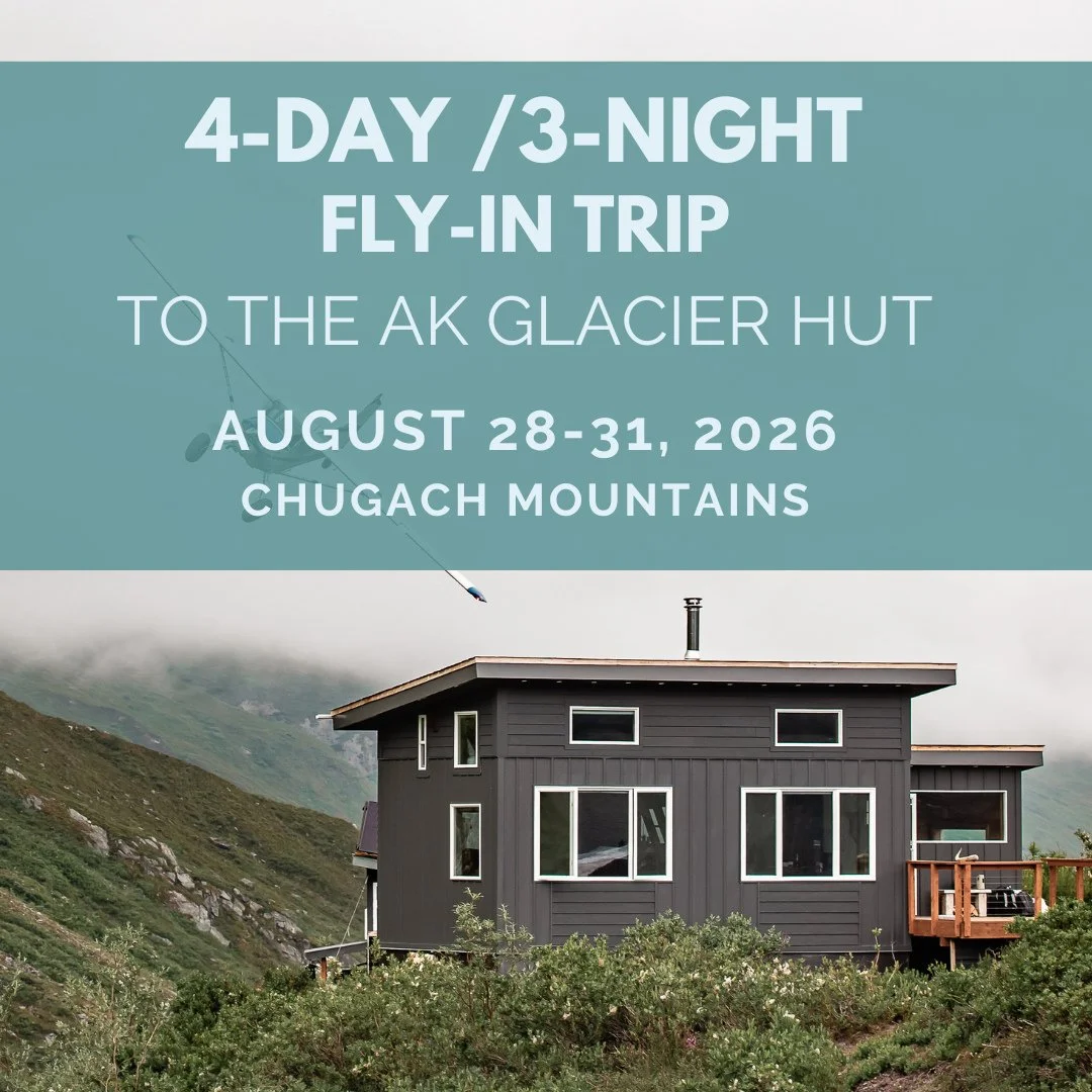 There's still time! We have a couple spots left on our community fly-in trip to the AK Glacier Hut⁠.⁠
⁠
🗓️ August 28-31, 2026⁠
⁠
This 4-day/3-night trip includes:⁠
✈️ Round-trip bush flights to the hut⁠
🥾 Guided backcountry excursions⁠
🔥 Wood-fire
